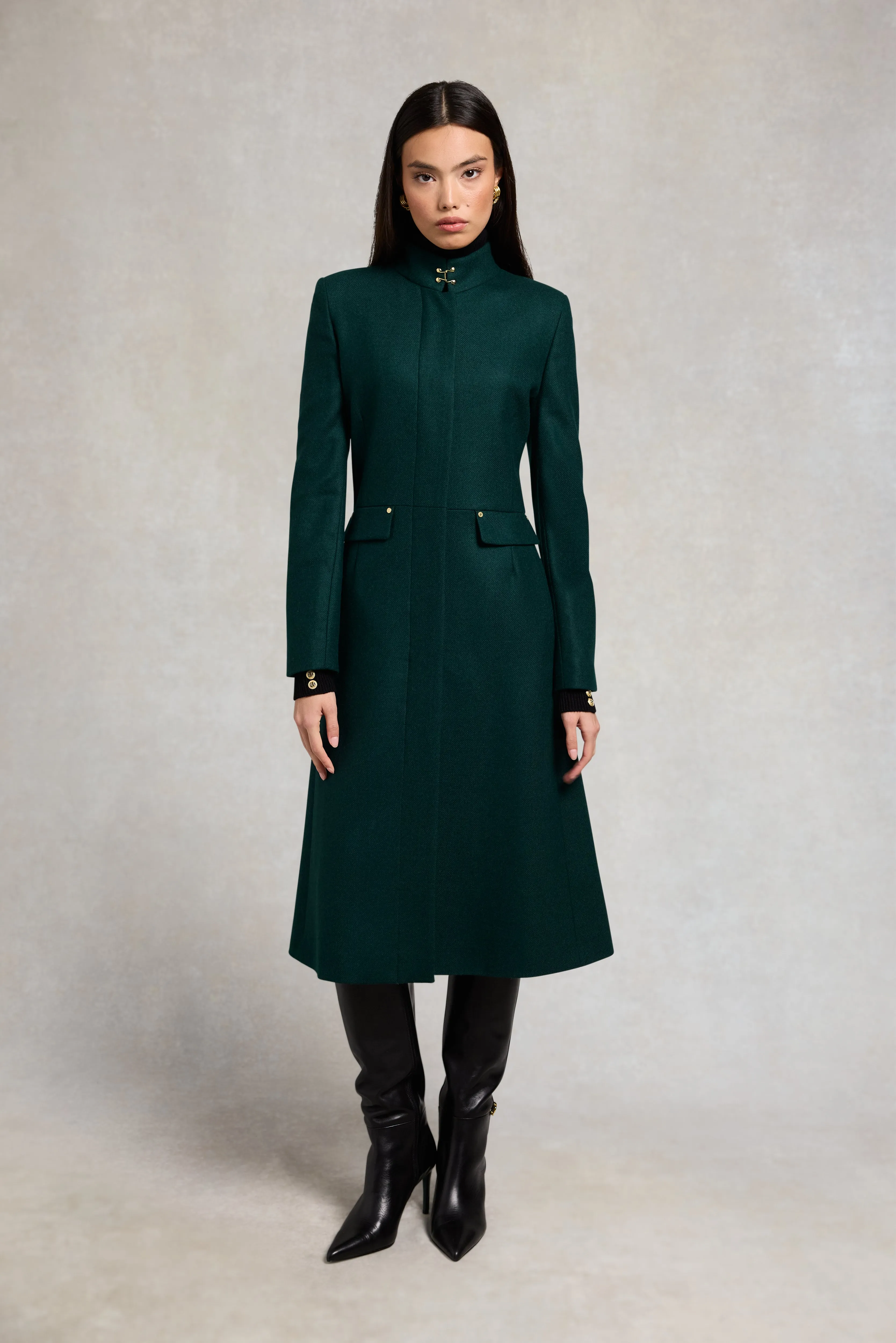 Dowdeswell Coat (Emerald) sold by Holland Cooper