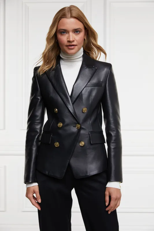 Knightsbridge Blazer (Valencia Leather Black) made by Holland Cooper