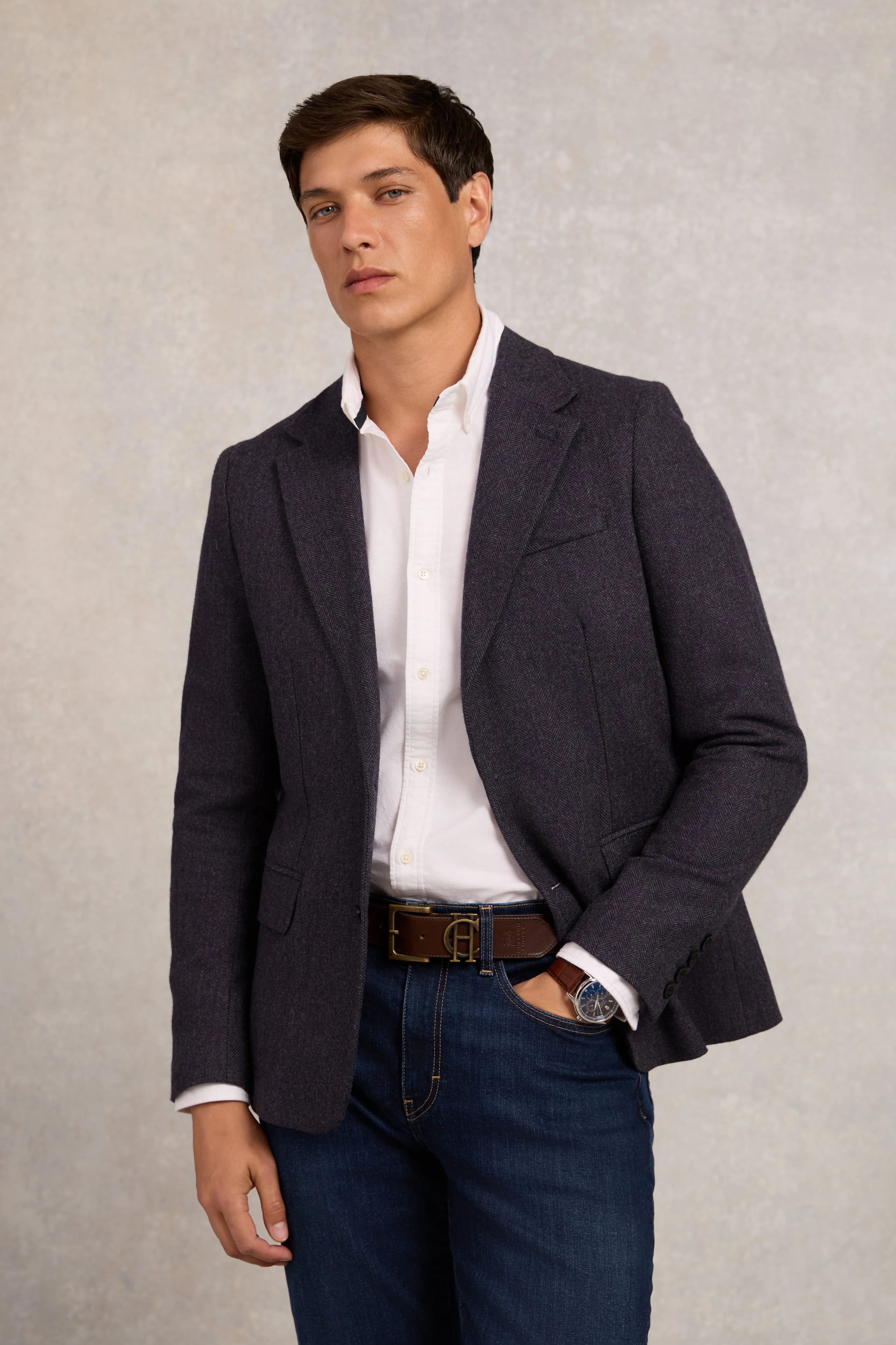 The Single Breasted Blazer (Navy Duke) sold by Holland Cooper