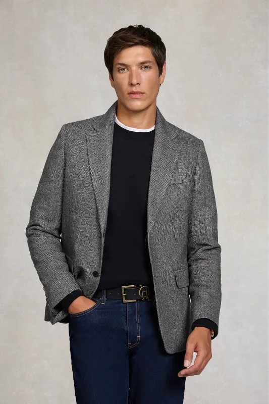 The Single Breasted Blazer (Mono Herringbone) made by Holland Cooper