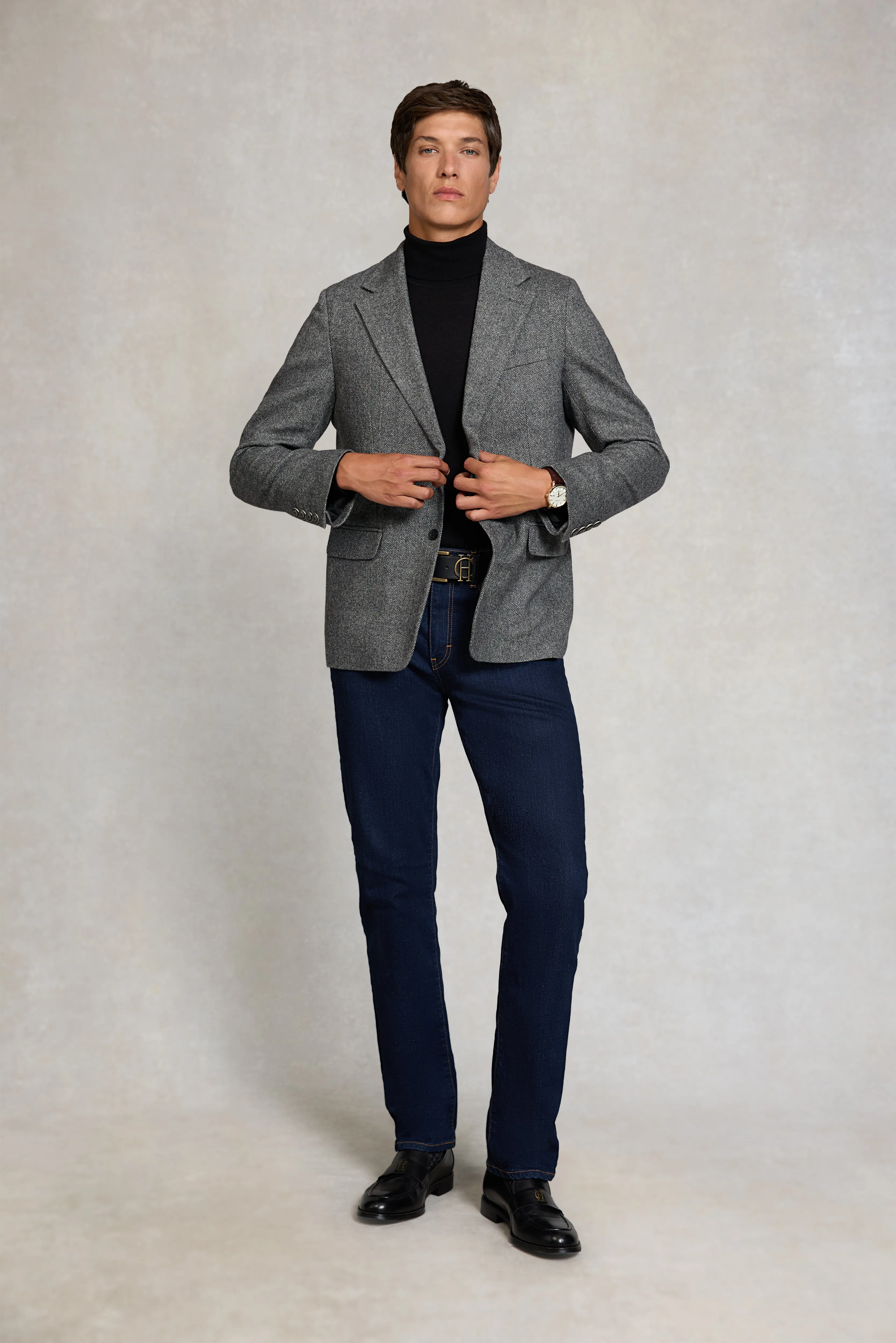 The Single Breasted Blazer (Mono Herringbone) sold by Holland Cooper product image thumbnail 3