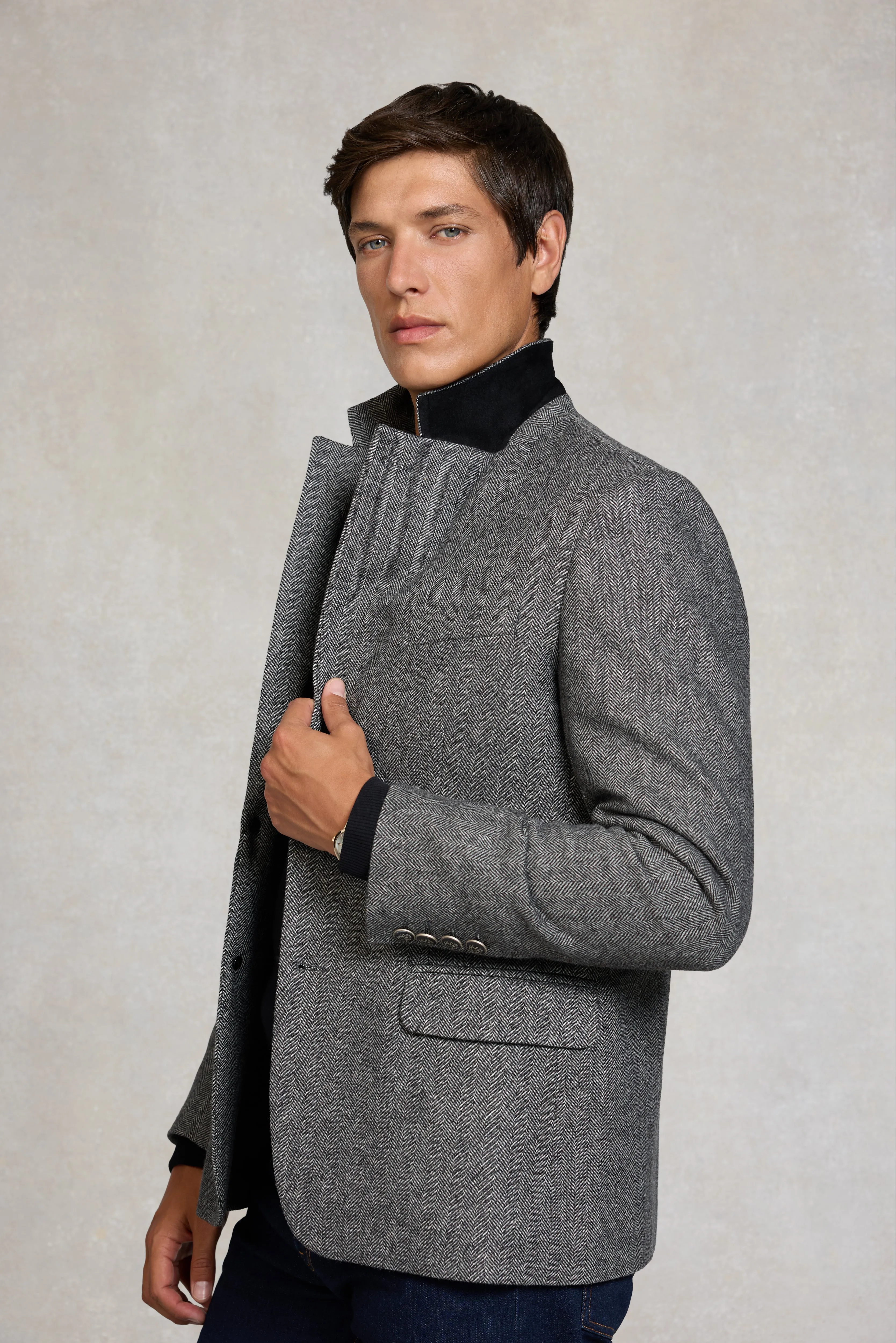 The Single Breasted Blazer (Mono Herringbone) sold by Holland Cooper product image thumbnail 2