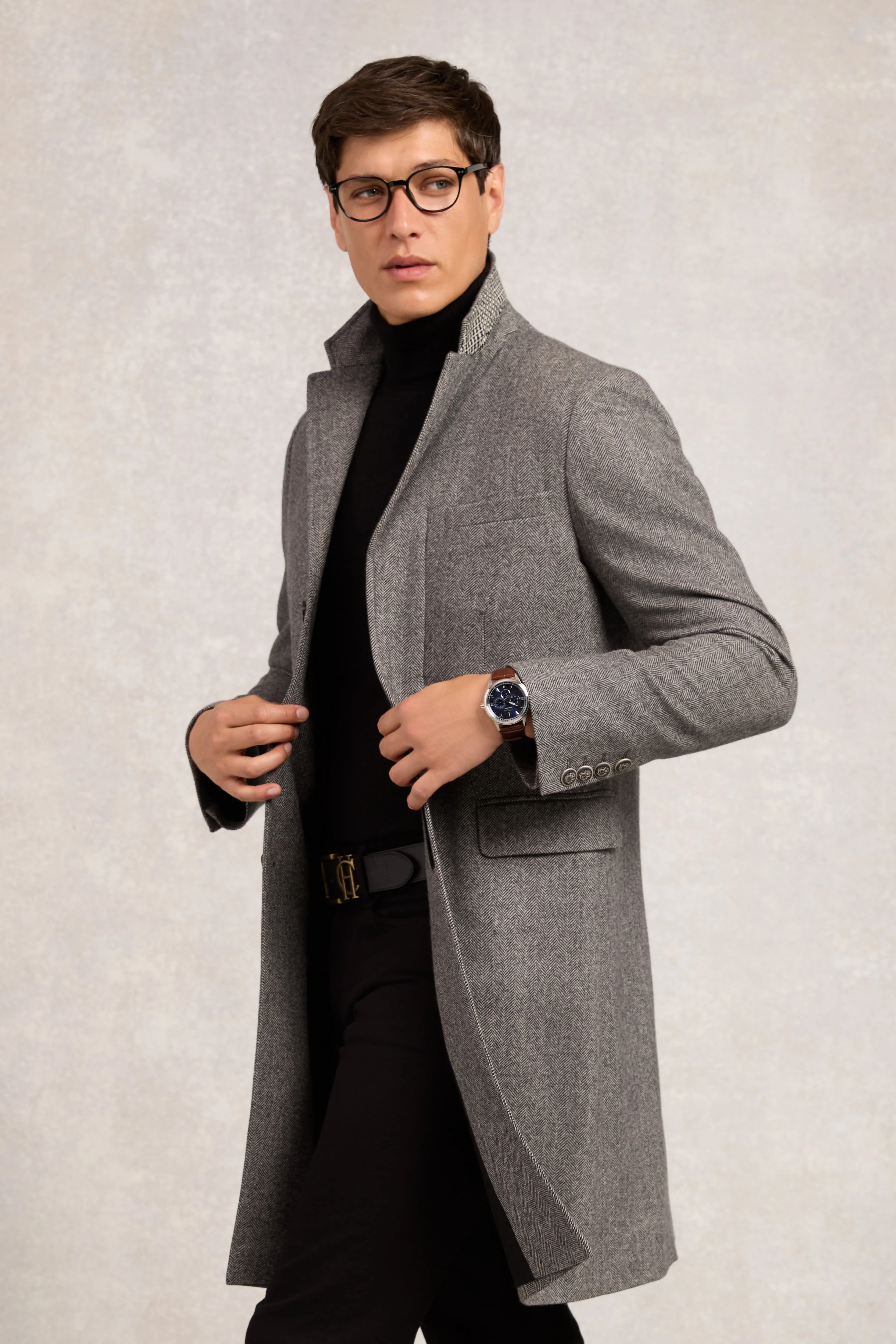 The Cheltenham Coat (Mono Herringbone) sold by Holland Cooper product image thumbnail 2