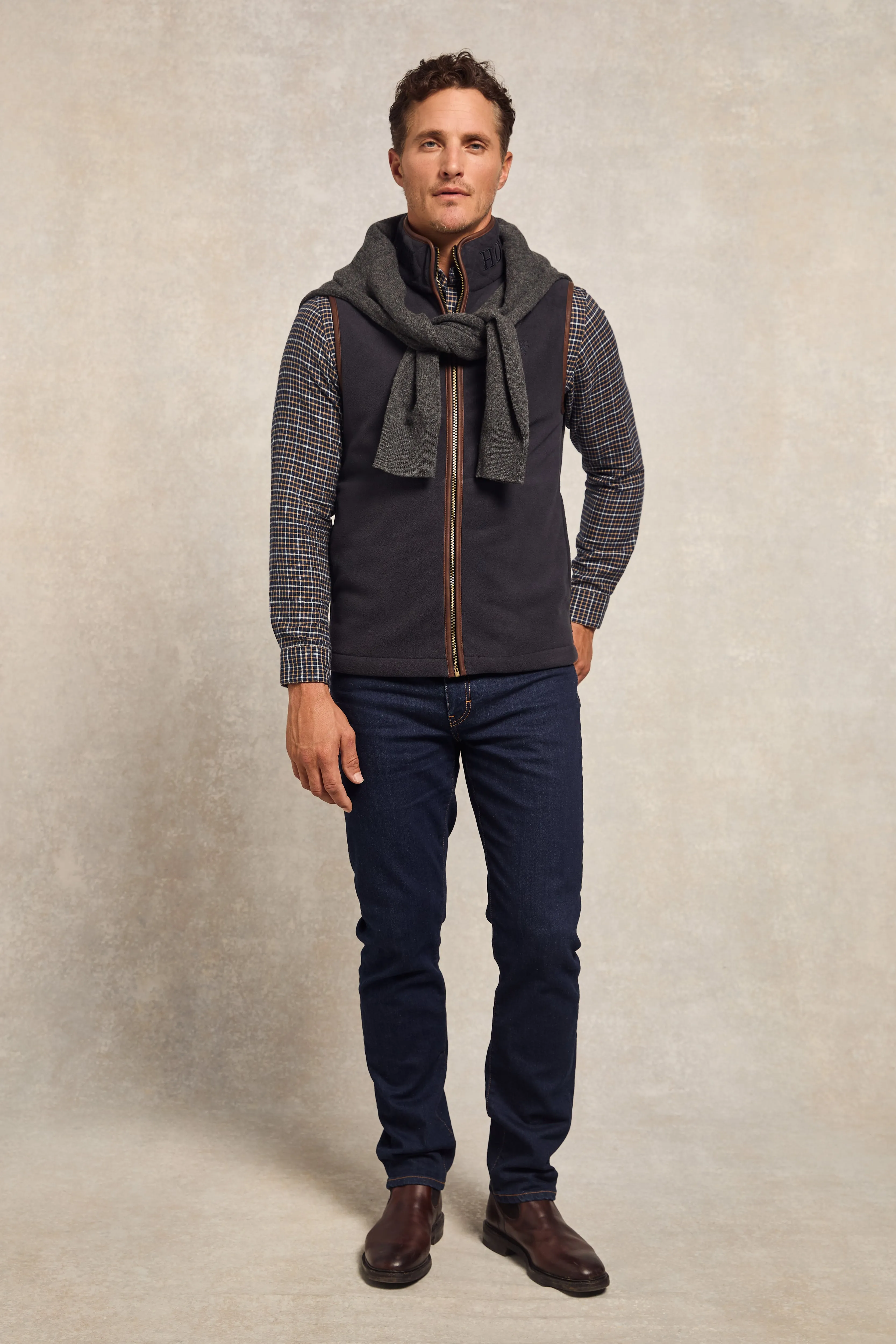 Men's Country Fleece Gilet (Ink Navy) sold by Holland Cooper product image thumbnail 3