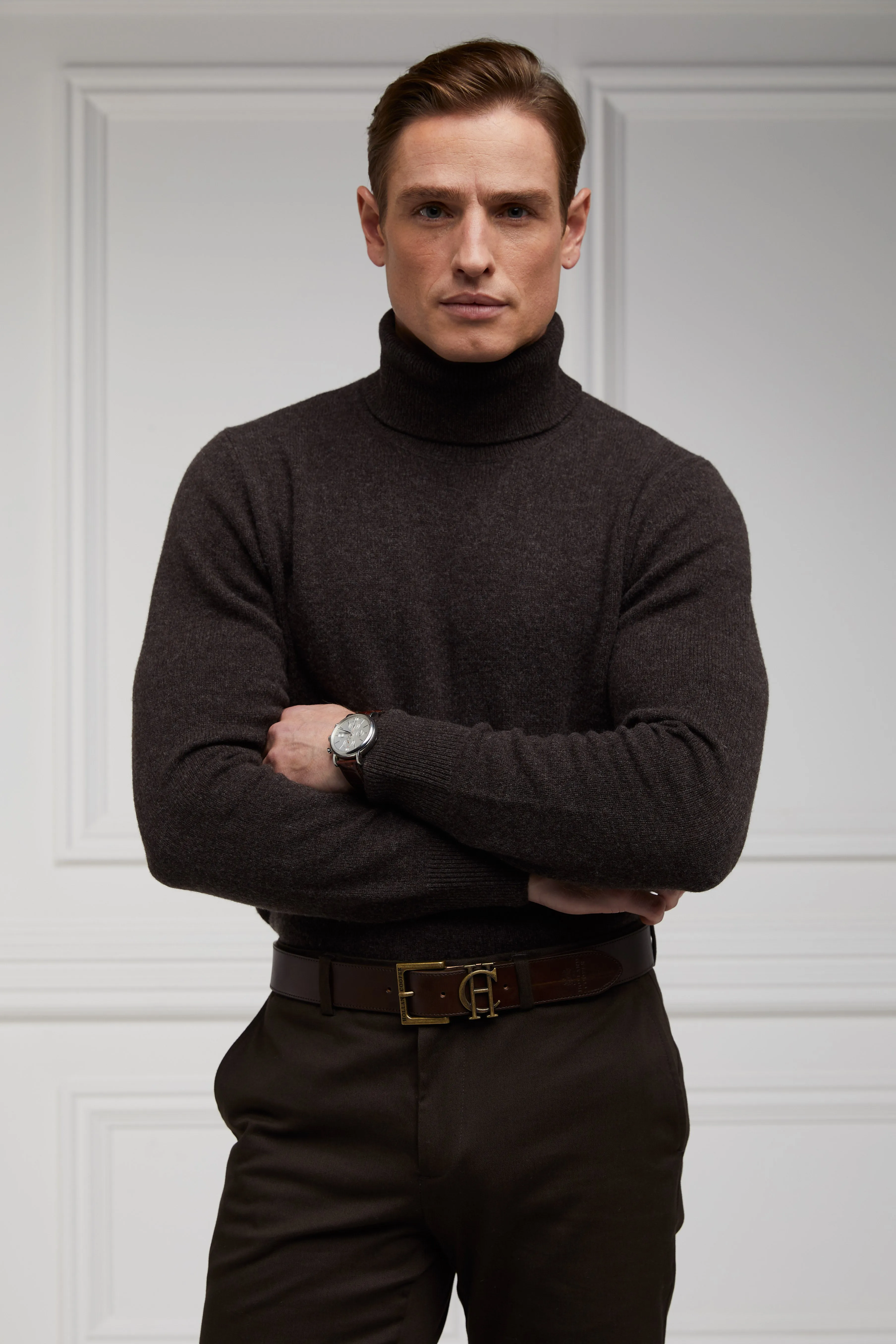 Men's Classic Belt (Chocolate) sold by Holland Cooper product image thumbnail 5