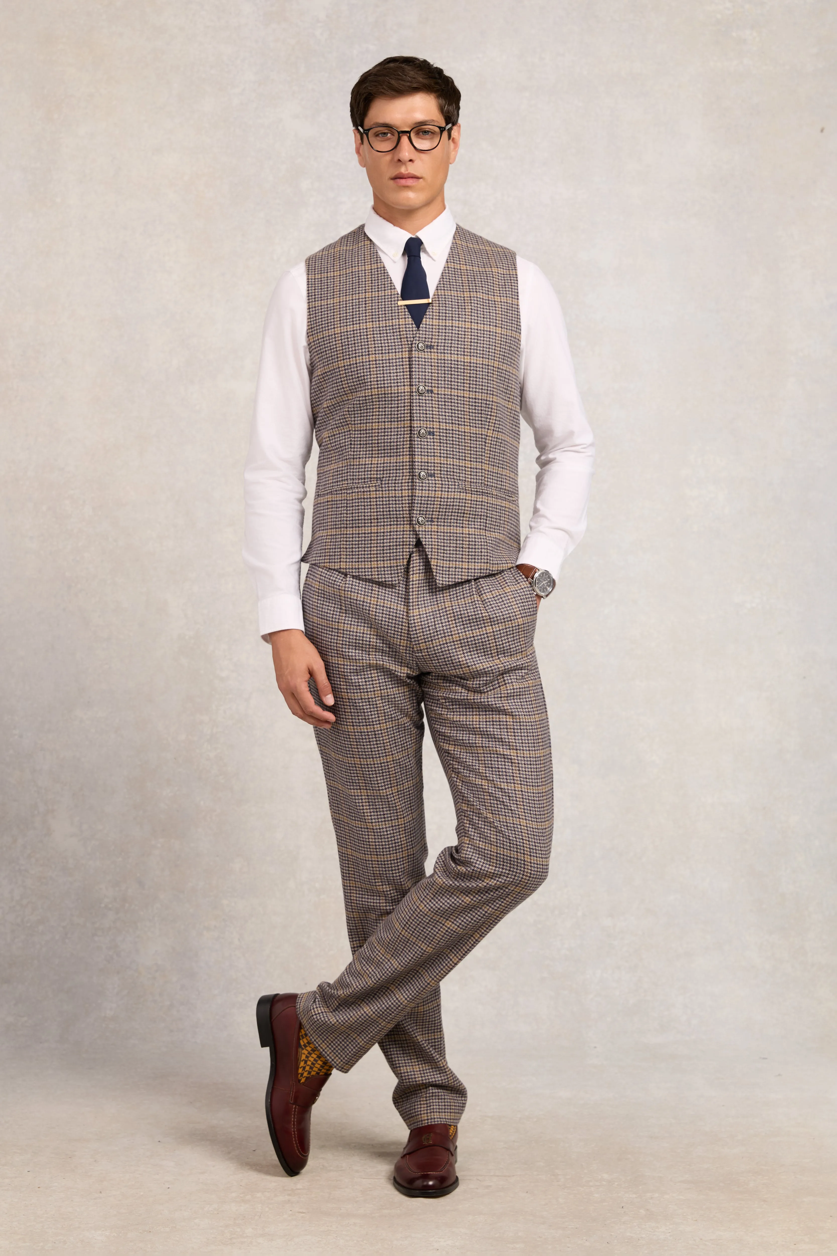 St James Waistcoat (Prince of Wales Navy) sold by Holland Cooper product image thumbnail 2