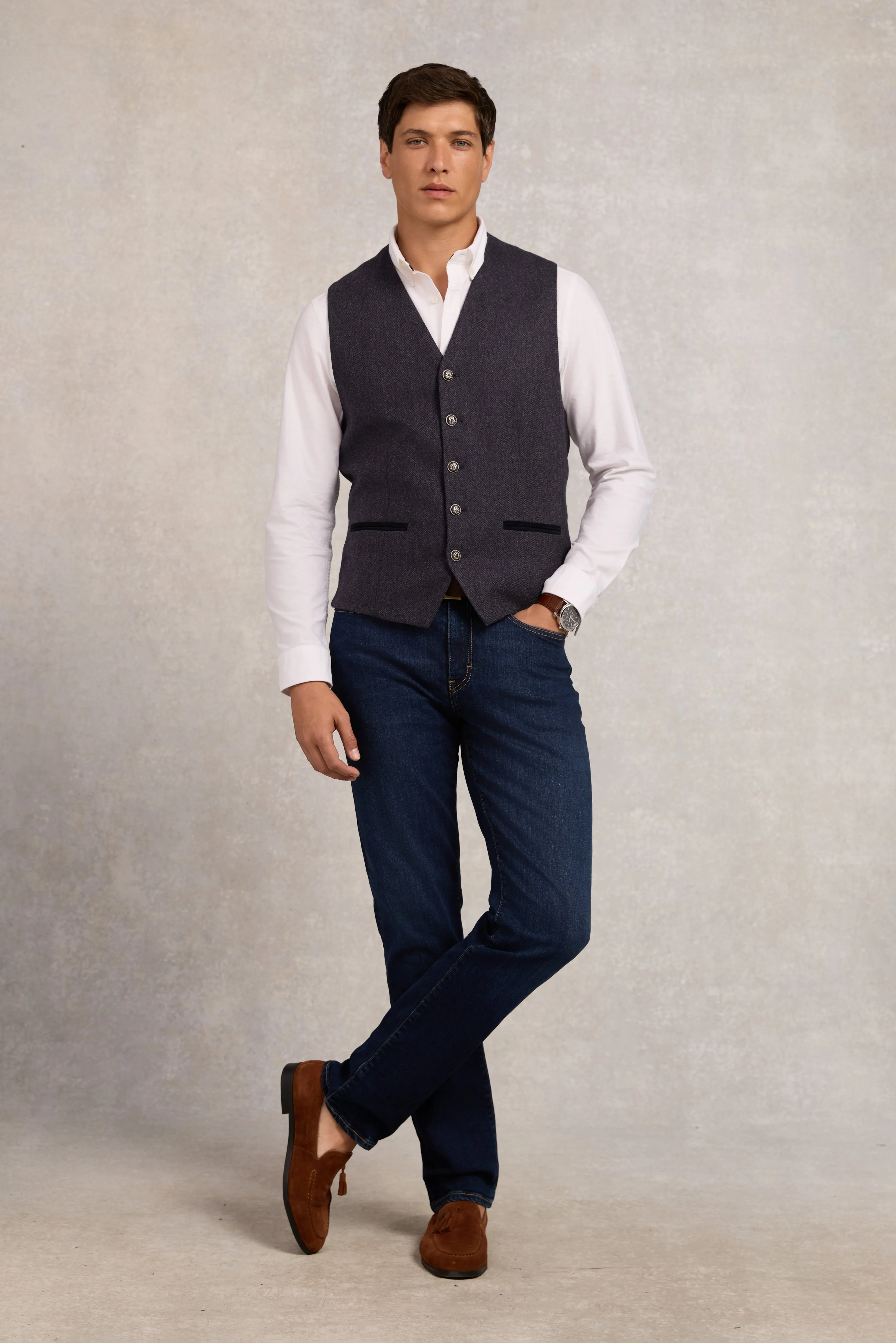 St James Waistcoat (Navy Duke) sold by Holland Cooper product image thumbnail 2