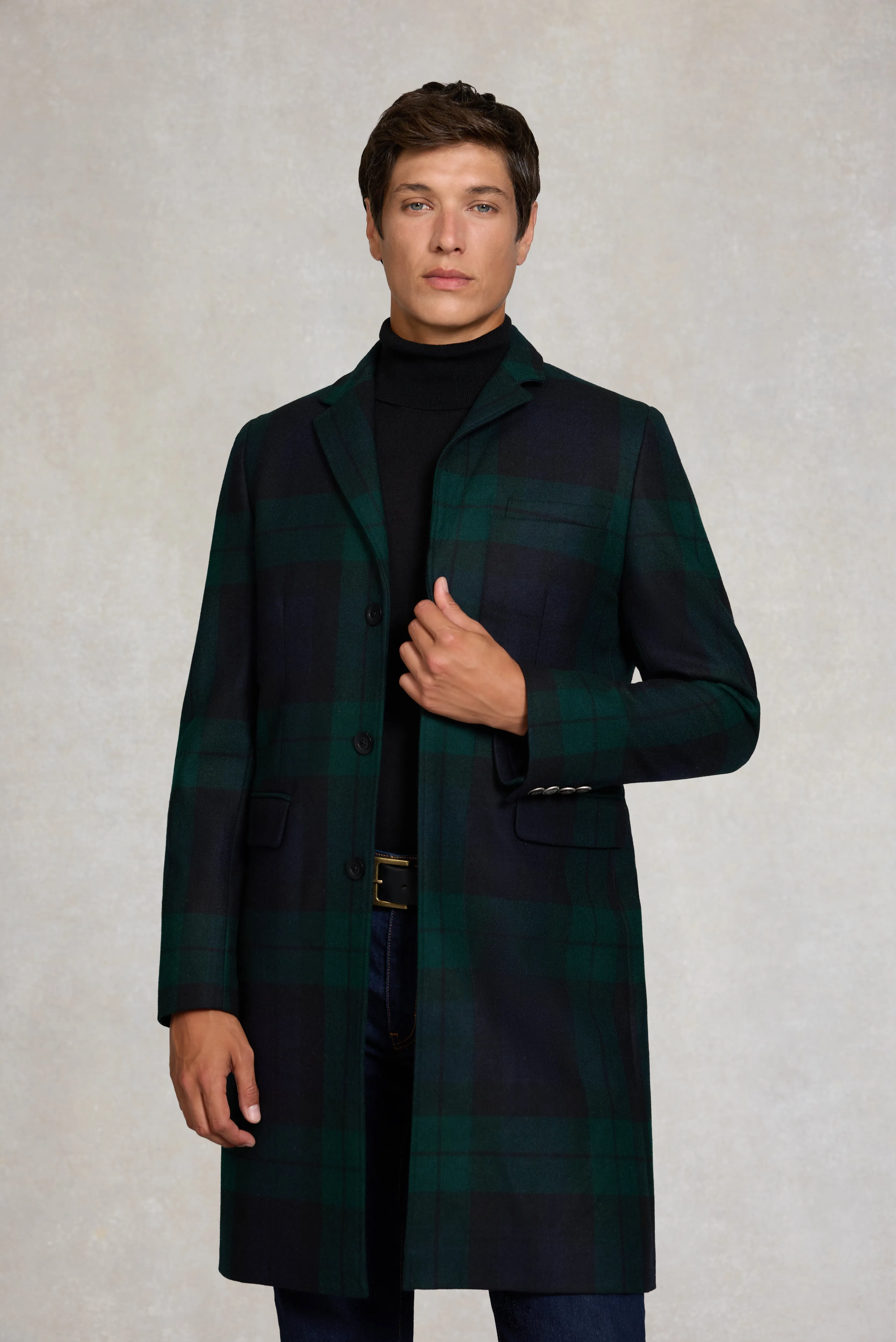 The Cheltenham Coat (Blackwatch) sold by Holland Cooper