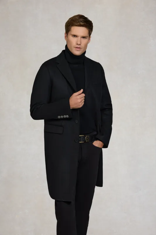 The Cheltenham Coat (Soft Black) sold by Holland Cooper