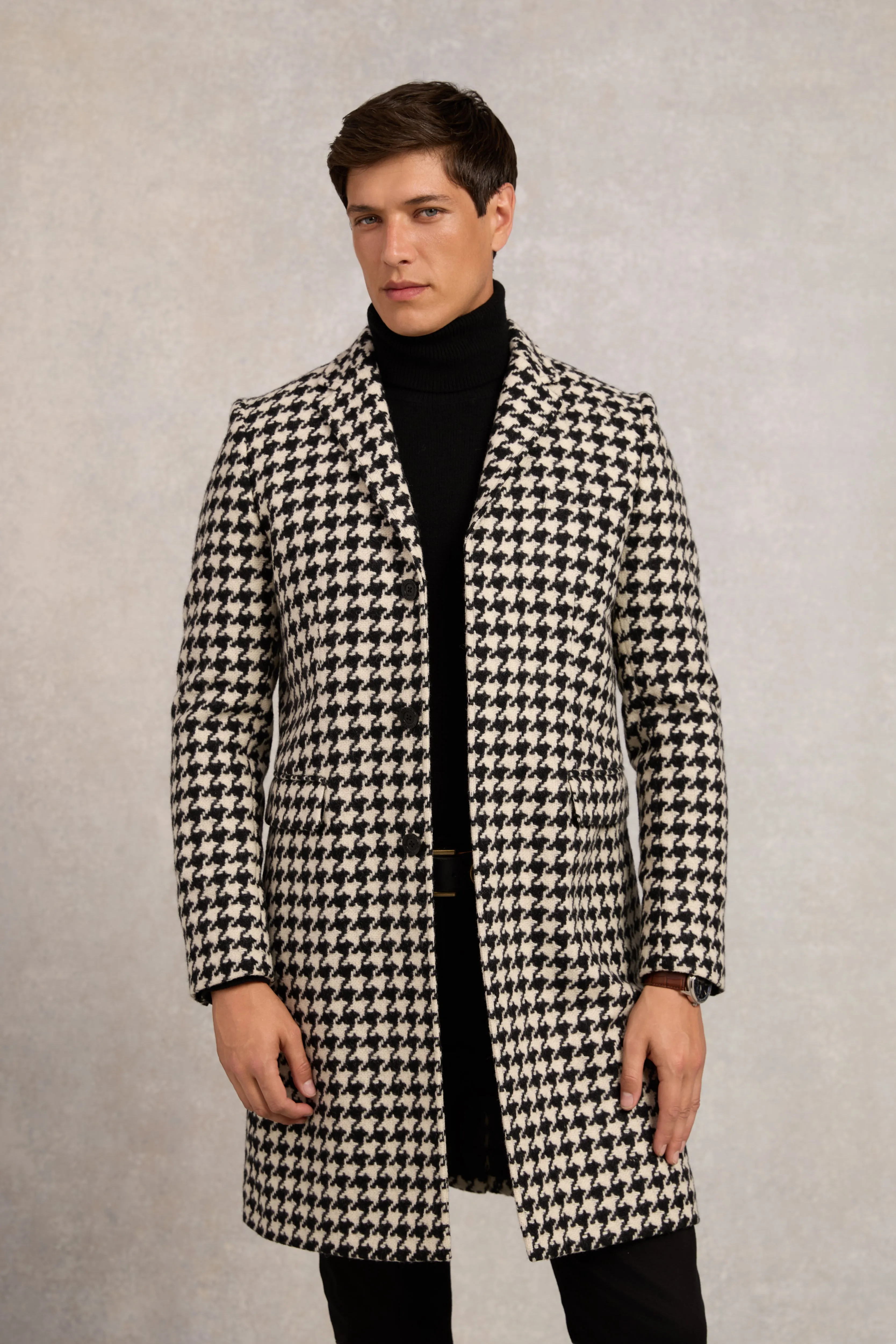 The Cheltenham Coat (Large Scale Houndstooth) sold by Holland Cooper