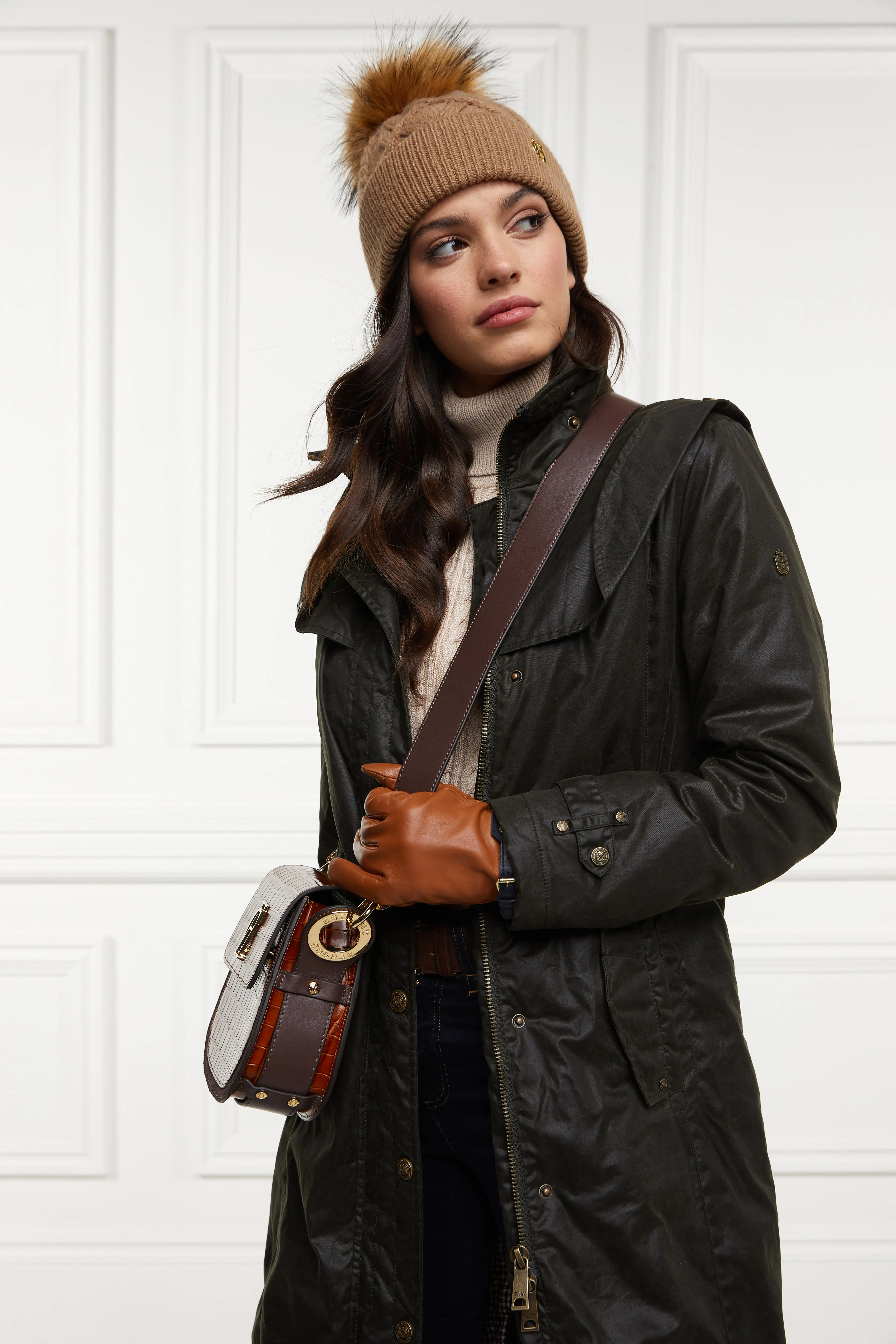 Merissa Wax Stockman Coat (Dark Olive) sold by Holland Cooper product image thumbnail 5