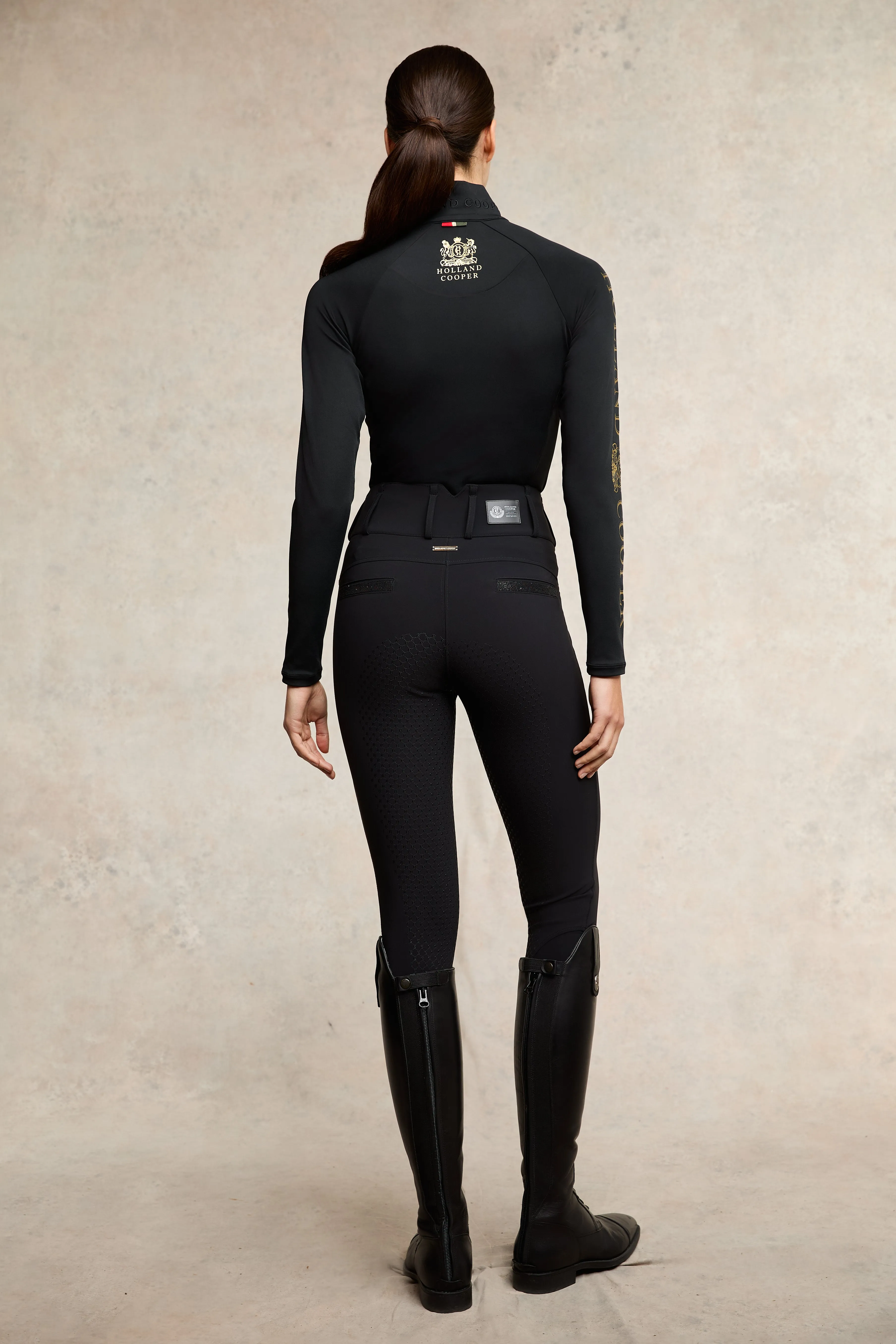 Premium High Rise Breeches (Black) sold by Holland Cooper product image thumbnail 2