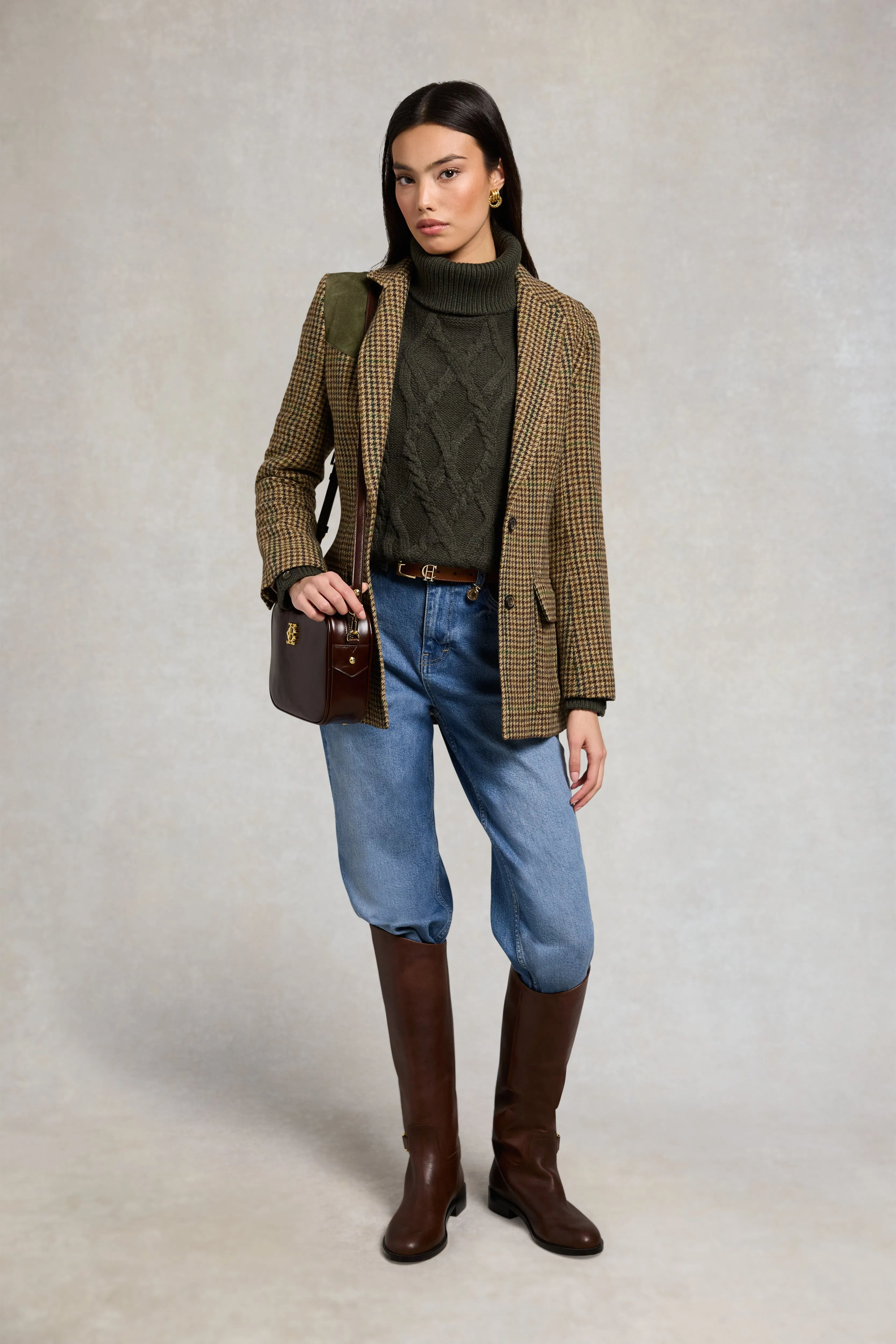 Cortina Roll Neck Knit (Fern Green) sold by Holland Cooper product image thumbnail 3