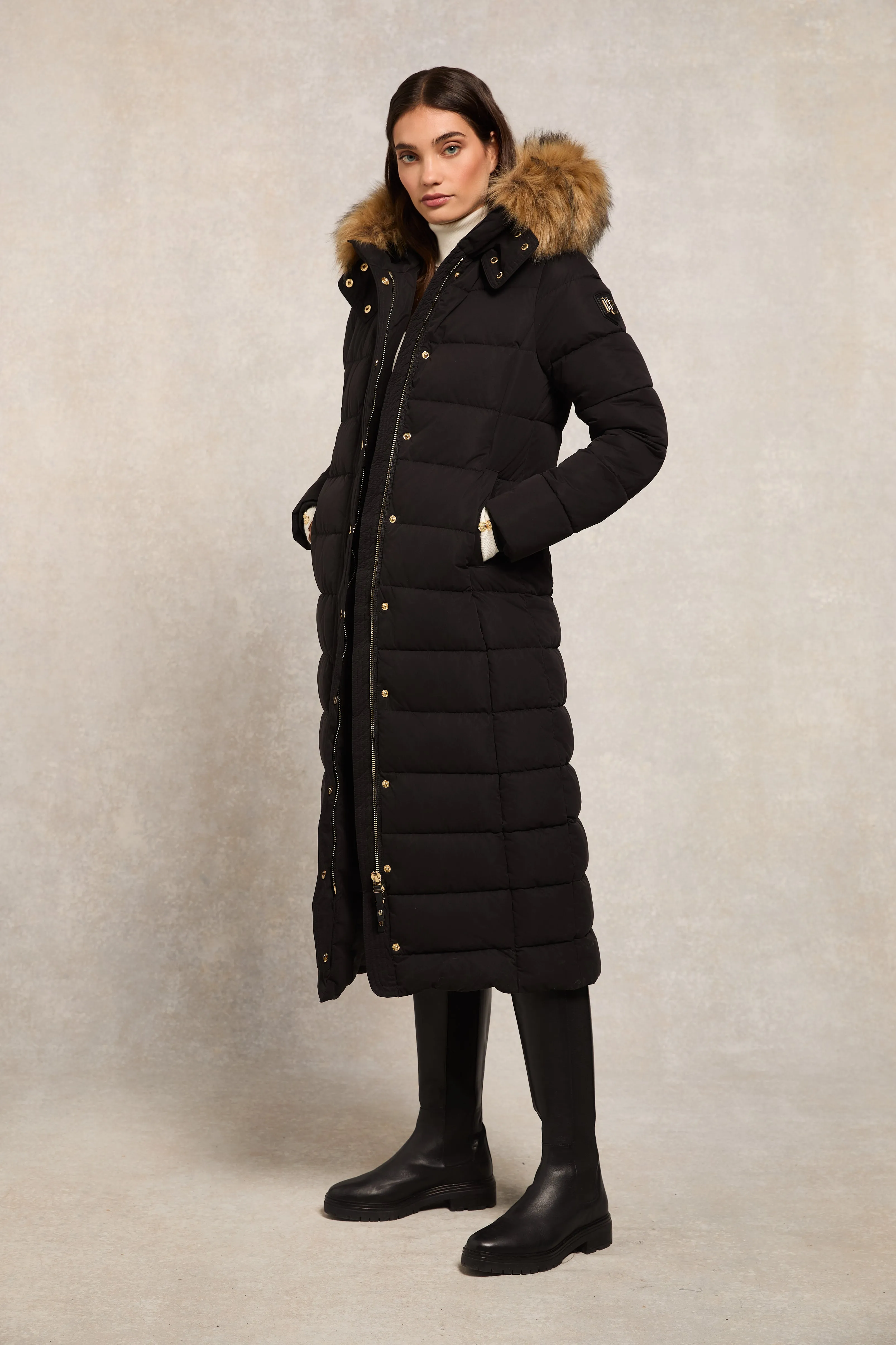 Stoneleigh Longline Coat (Black) sold by Holland Cooper product image thumbnail 2