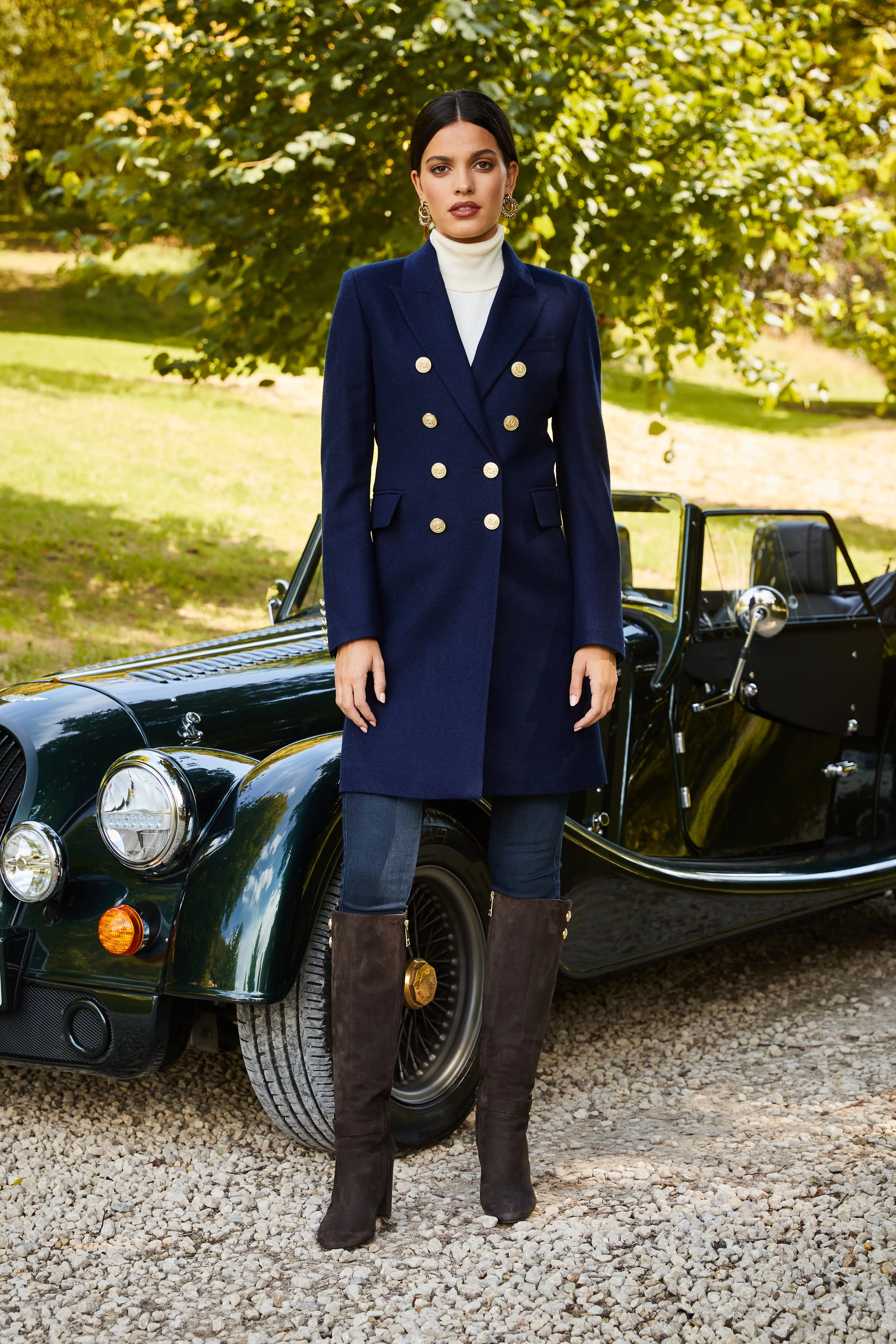 Knightsbridge Coat (Navy) sold by Holland Cooper product image thumbnail 2