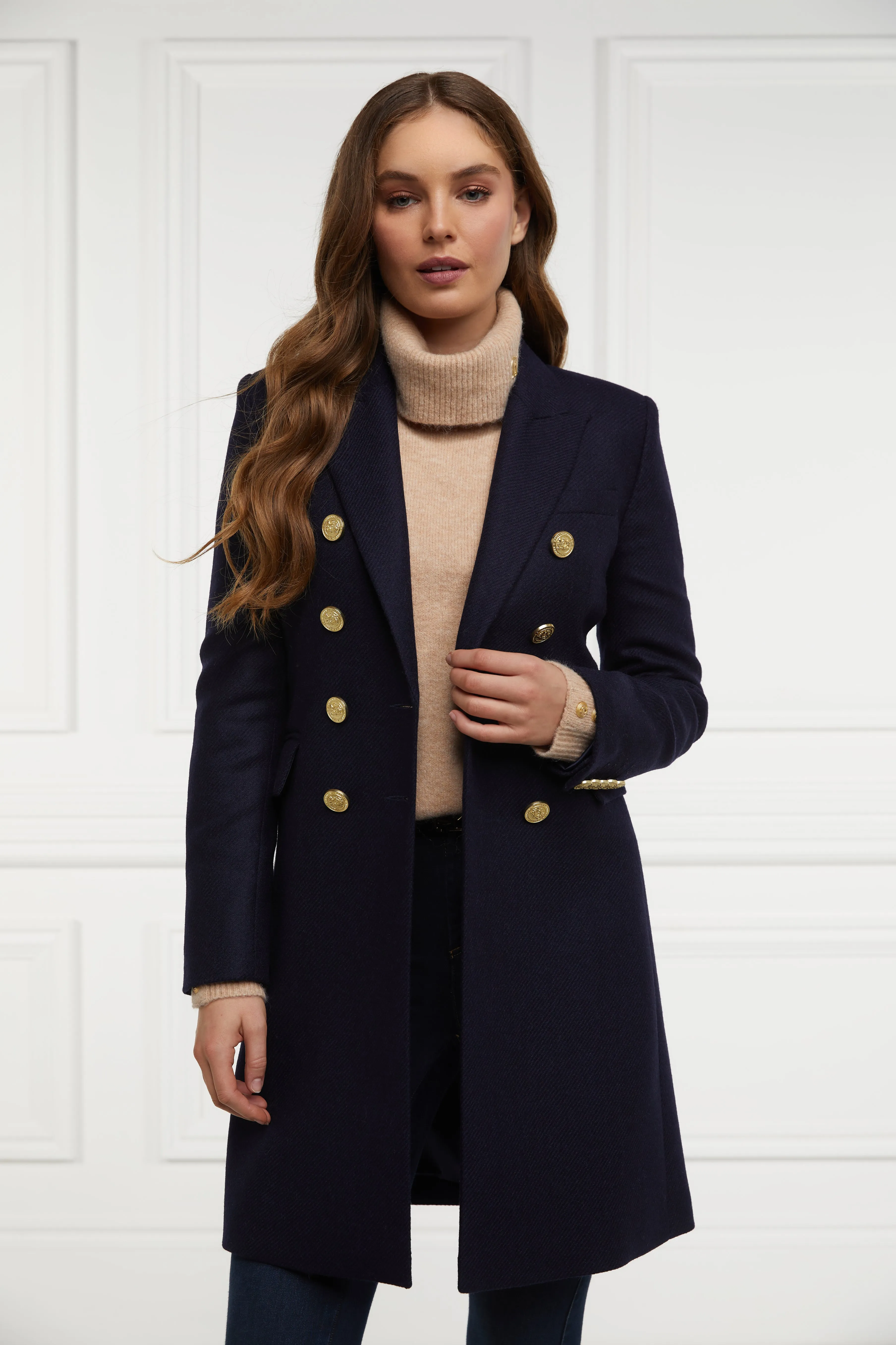 Knightsbridge Coat (Navy) sold by Holland Cooper