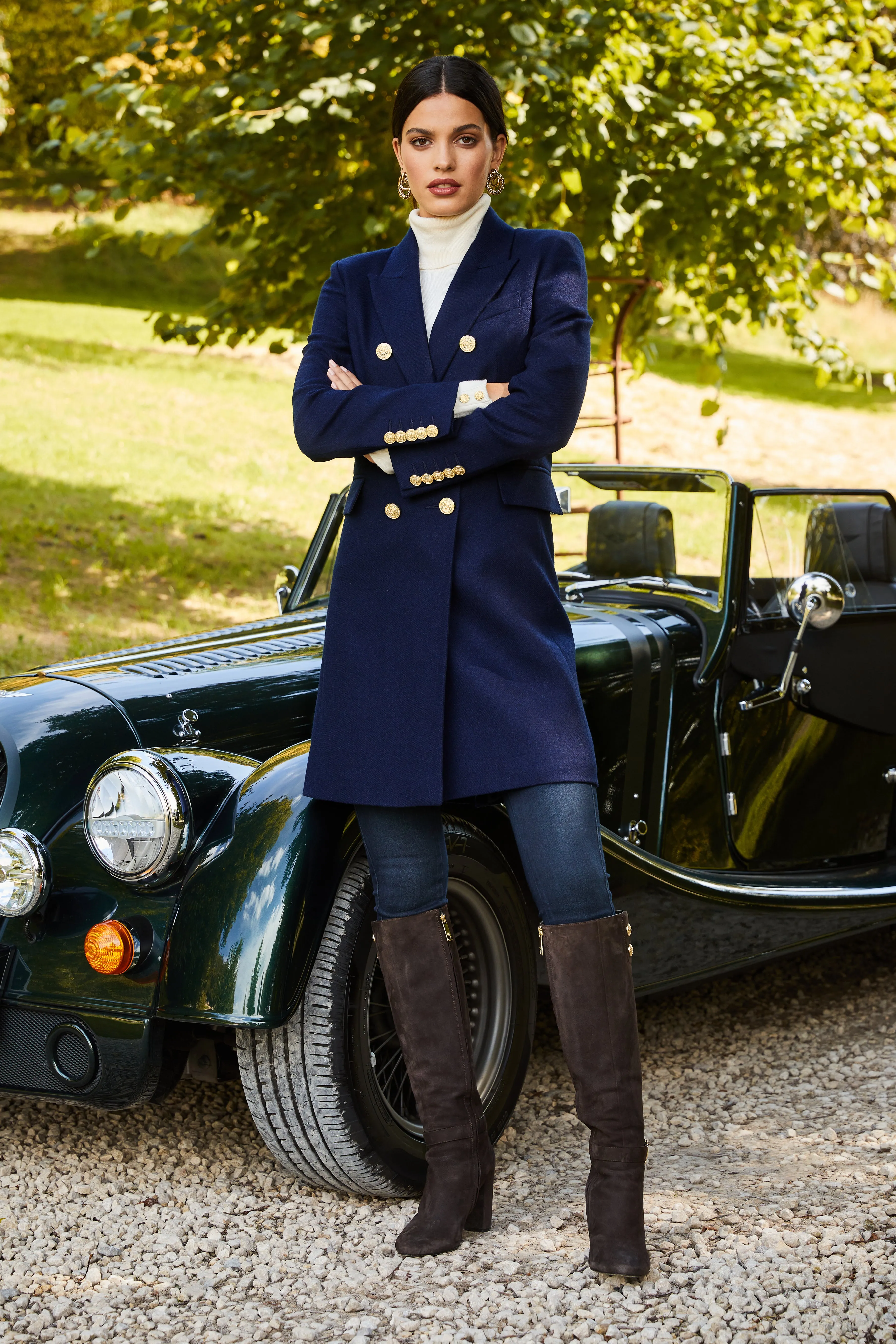 Knightsbridge Coat (Navy) sold by Holland Cooper product image thumbnail 3