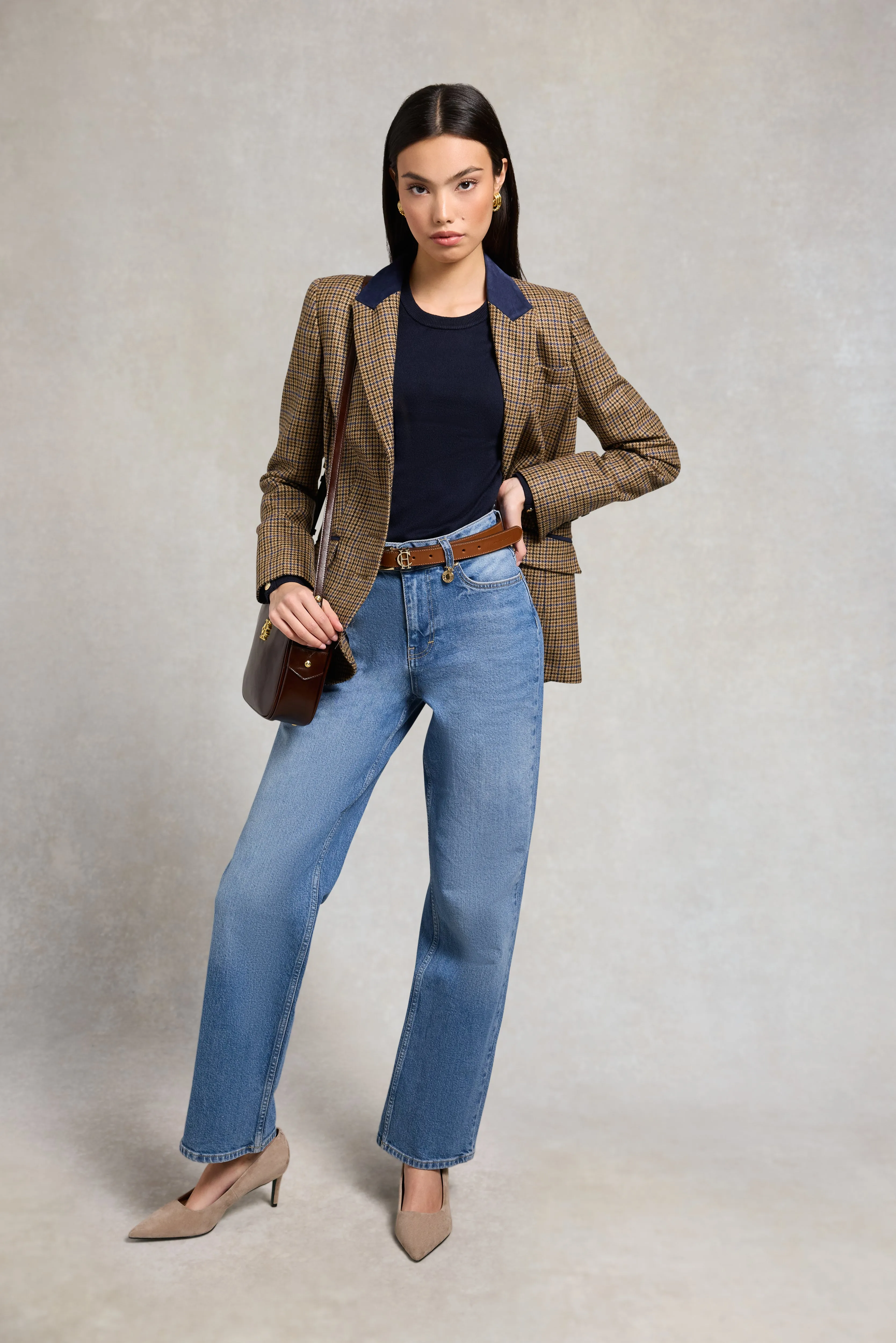 Buttoned Knit Crew Neck (Ink Navy) sold by Holland Cooper product image thumbnail 3