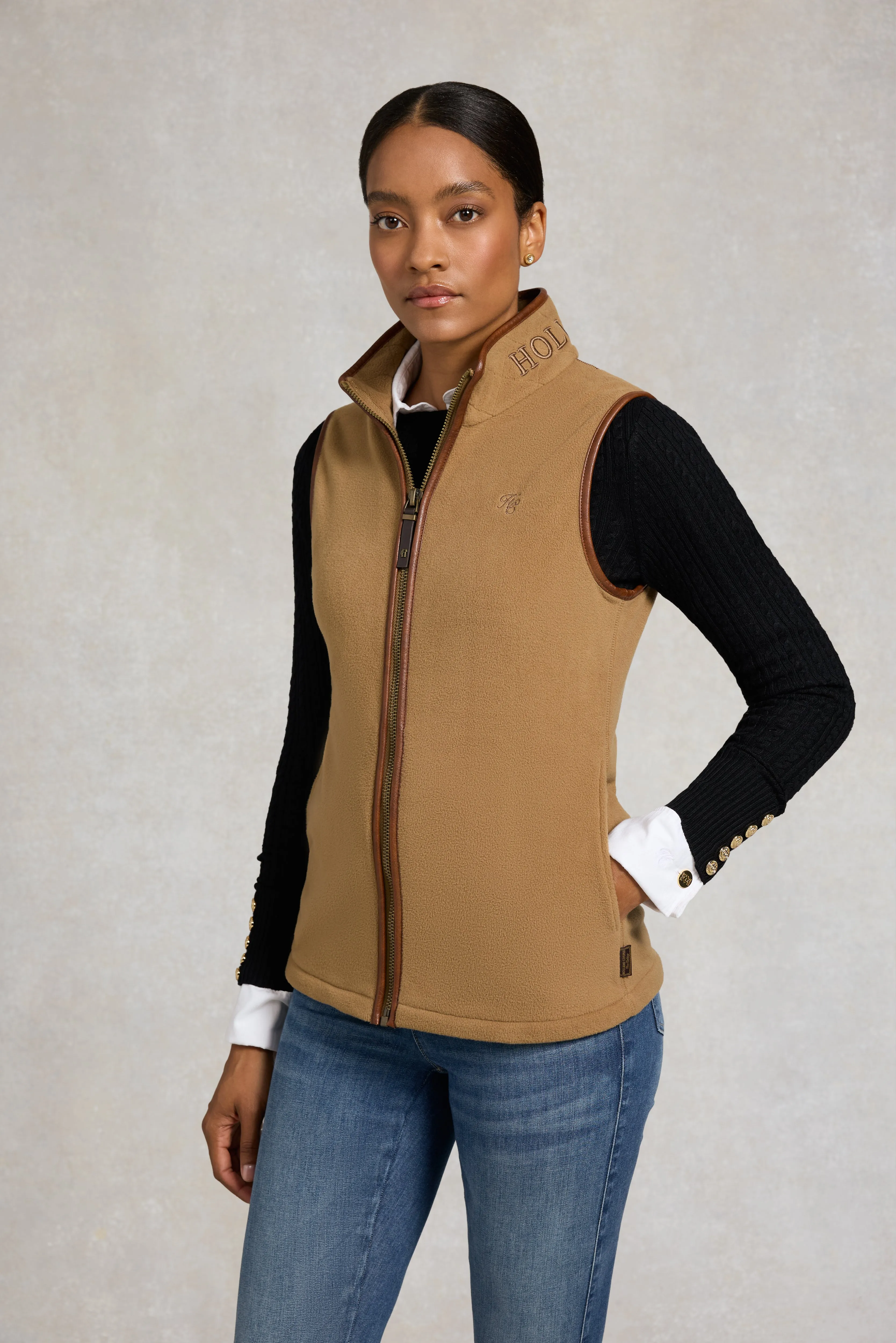 Country Fleece Gilet (Coffee) sold by Holland Cooper product image thumbnail 2
