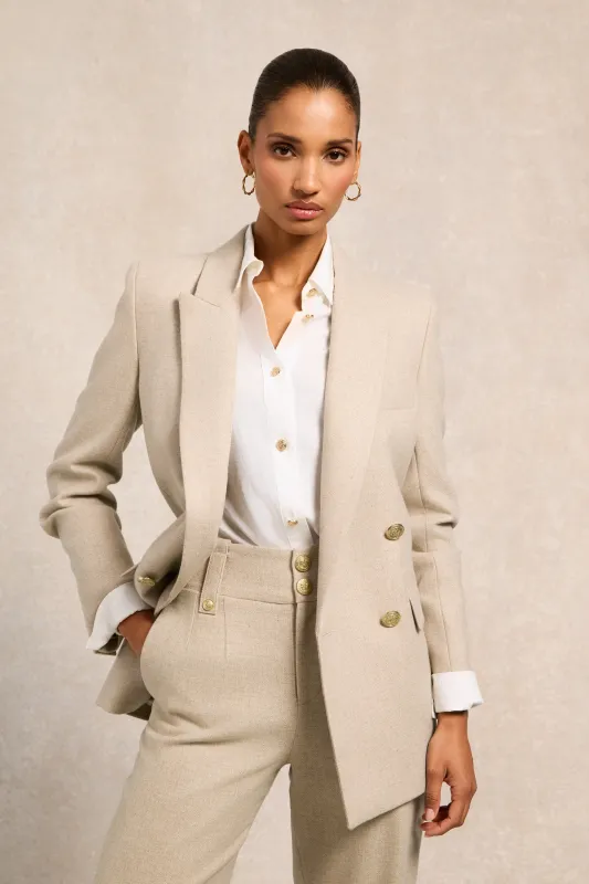 Belgravia Blazer (Oatmeal) made by Holland Cooper