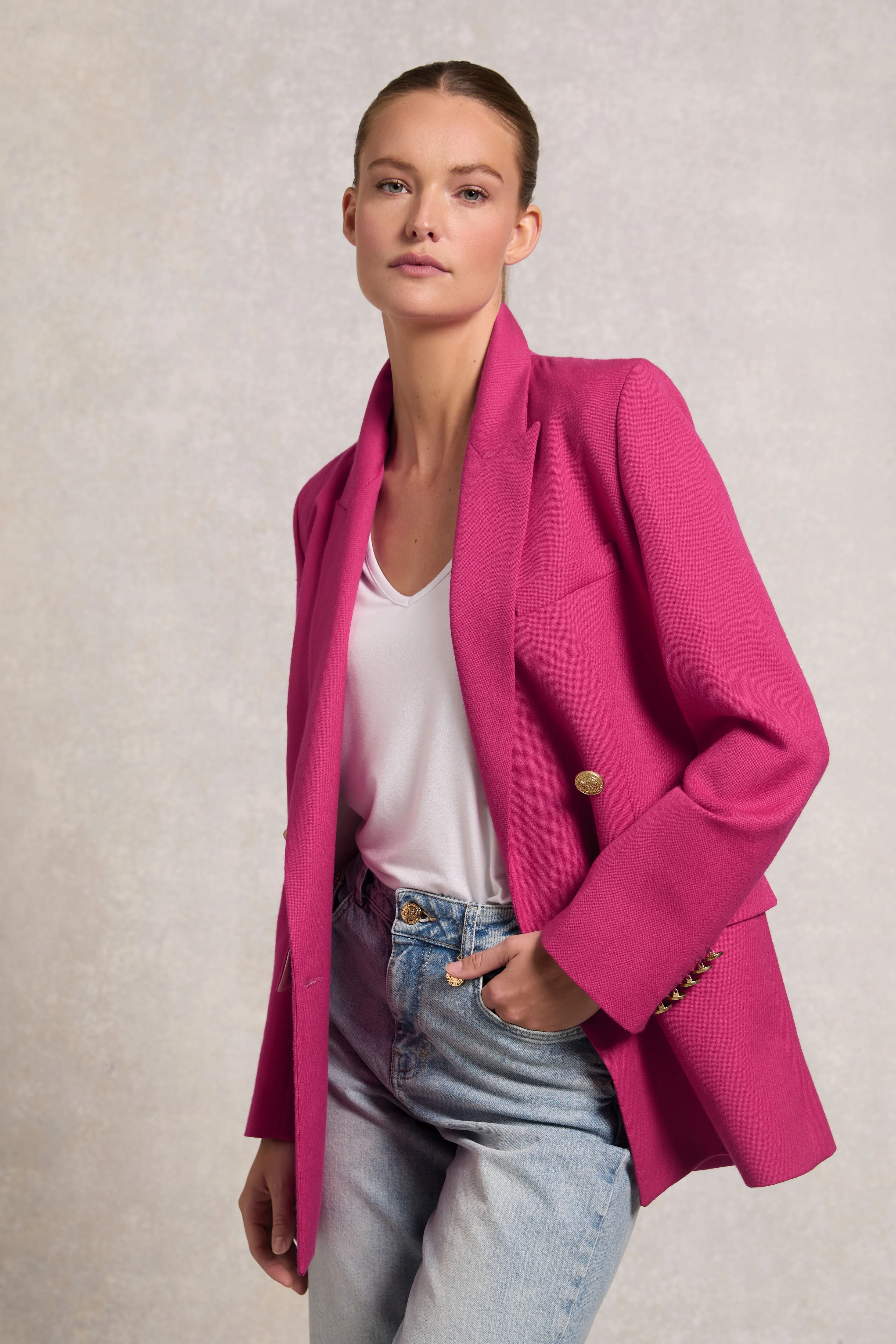 Belgravia Blazer (Hot Pink Barathea) sold by Holland Cooper product image thumbnail 2