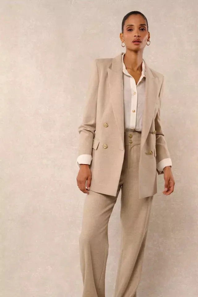High Waisted Straight Trouser (Oatmeal) sold by Holland Cooper product image thumbnail 5