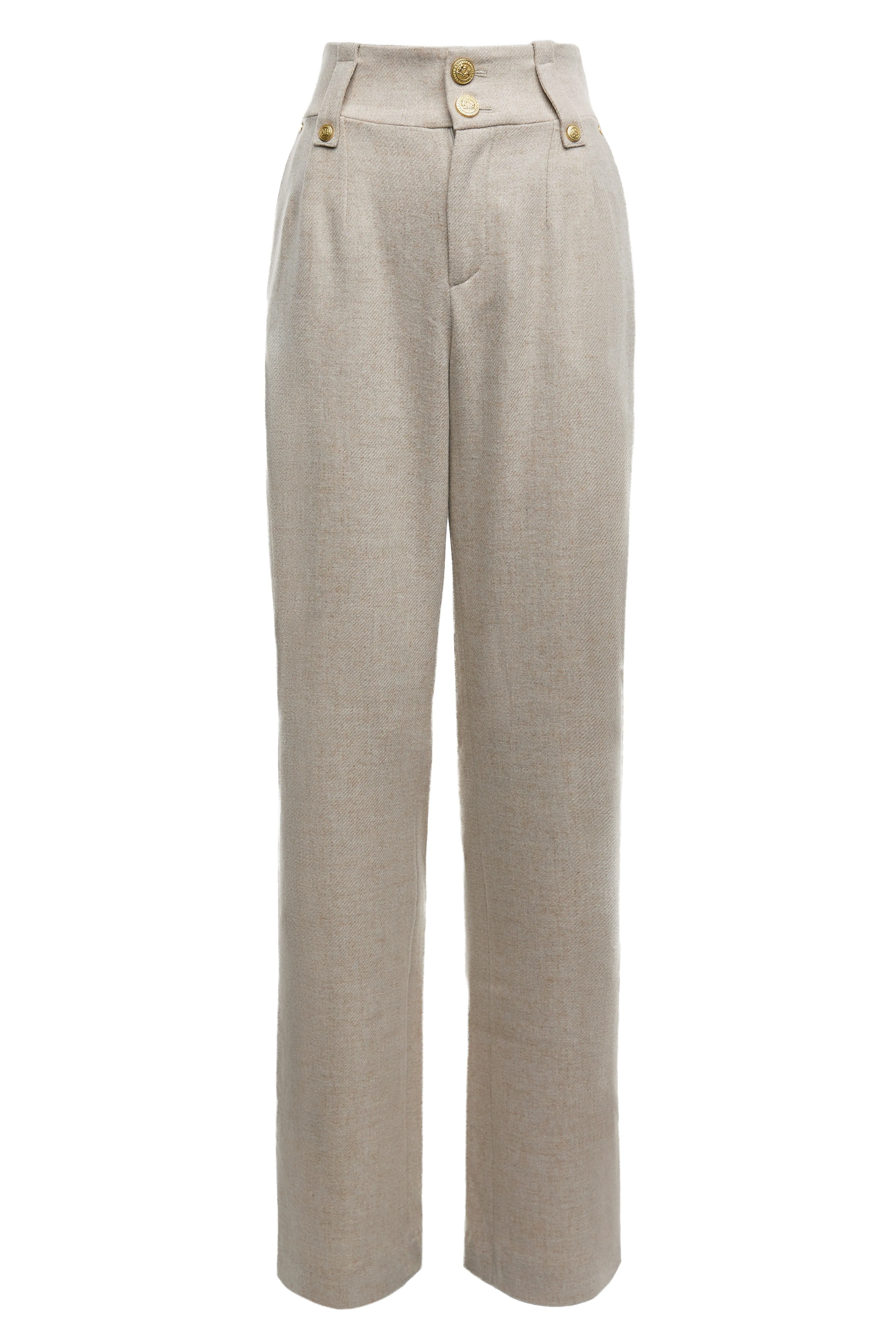 High Waisted Straight Trouser (Oatmeal) sold by Holland Cooper product image thumbnail 4