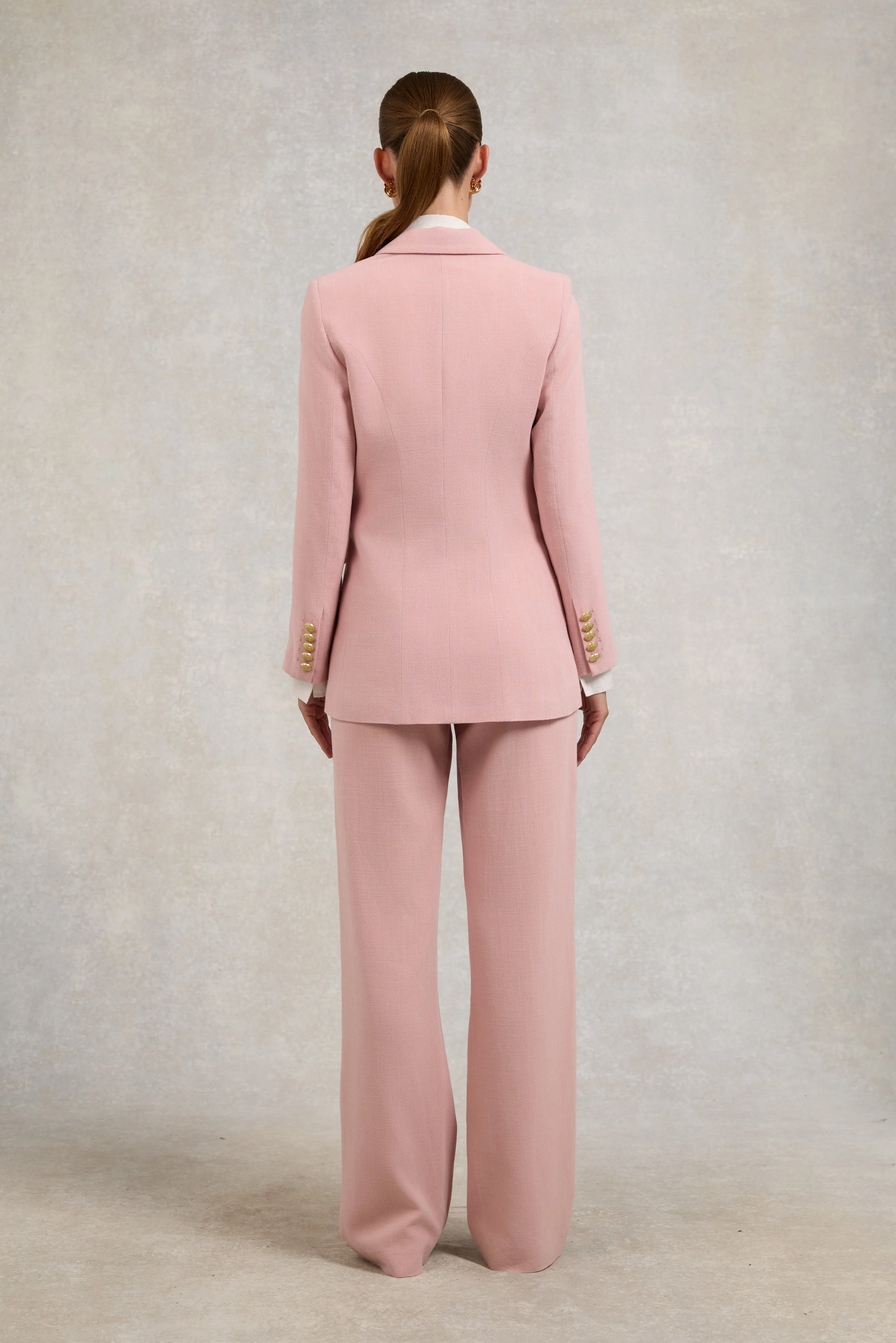 Double Breasted Blazer (Pink Linen) sold by Holland Cooper product image thumbnail 5