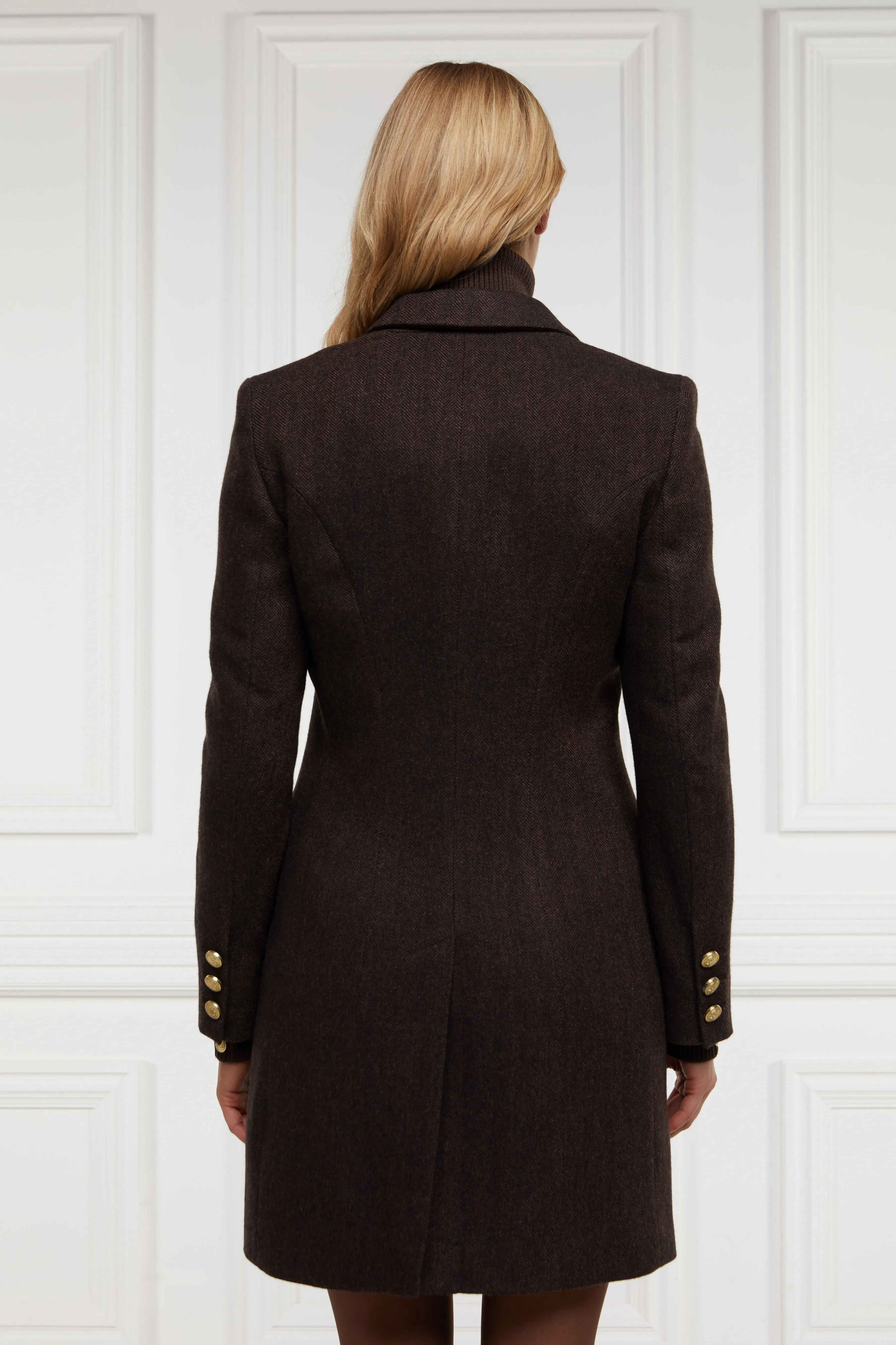 Highgrove Coat (Chocolate Herringbone) sold by Holland Cooper product image thumbnail 2