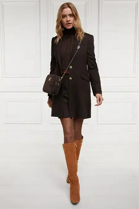 Highgrove Coat (Chocolate Herringbone) sold by Holland Cooper product image thumbnail 5