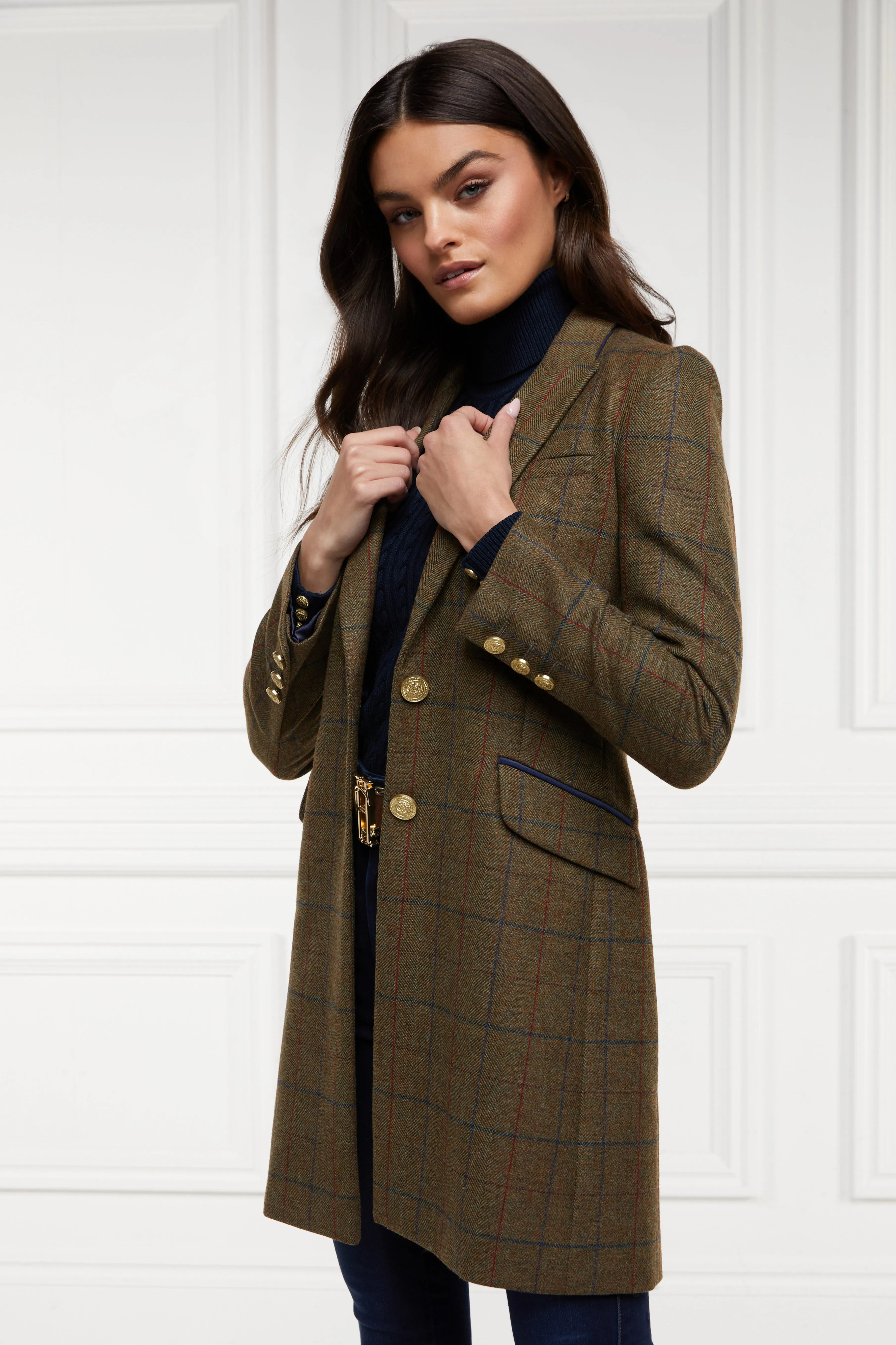 Highgrove Coat (Glen Green) sold by Holland Cooper
