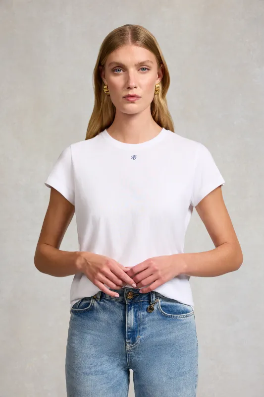 Monogram Tee (White) made by Holland Cooper