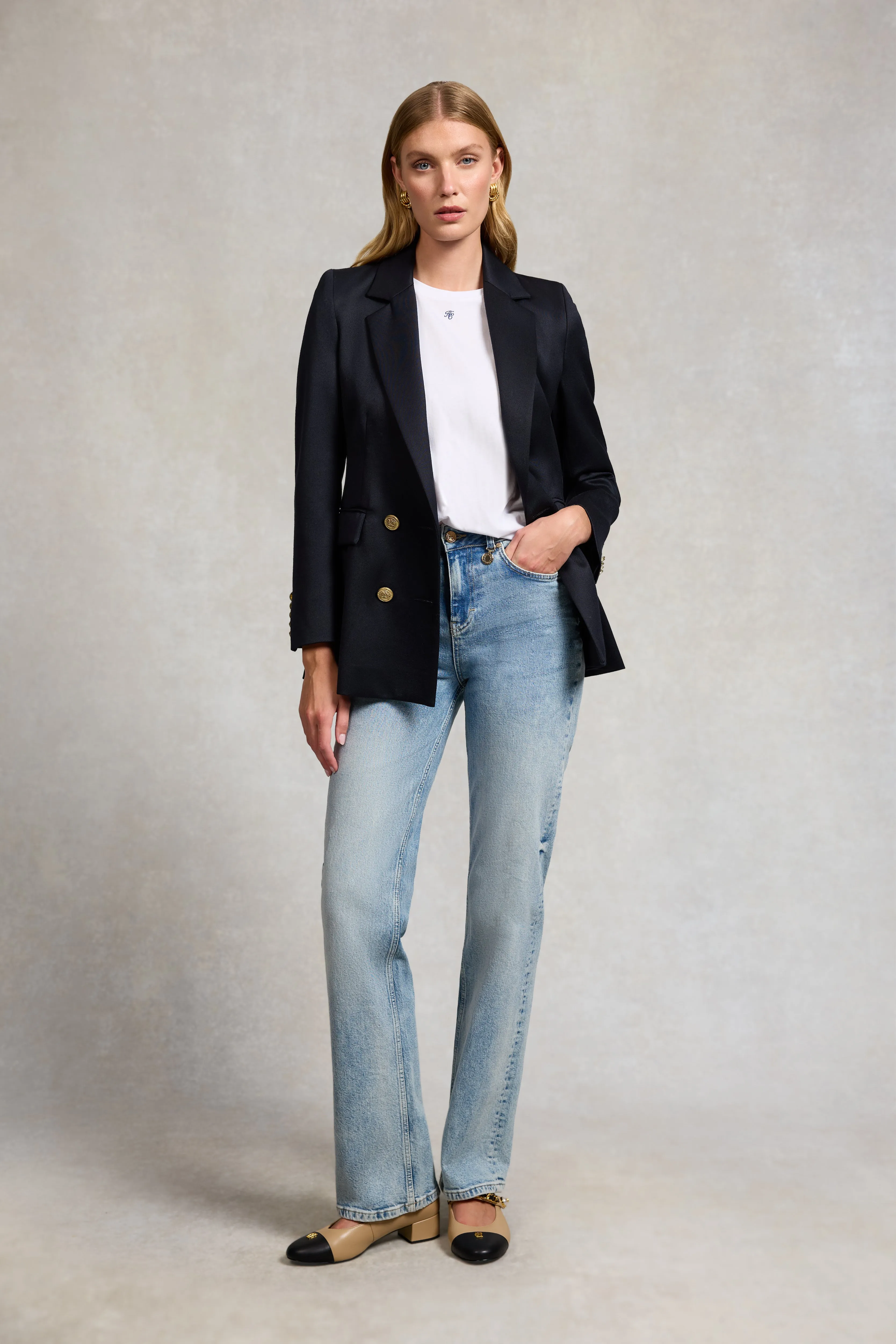 Monogram Tee (White) sold by Holland Cooper product image thumbnail 3