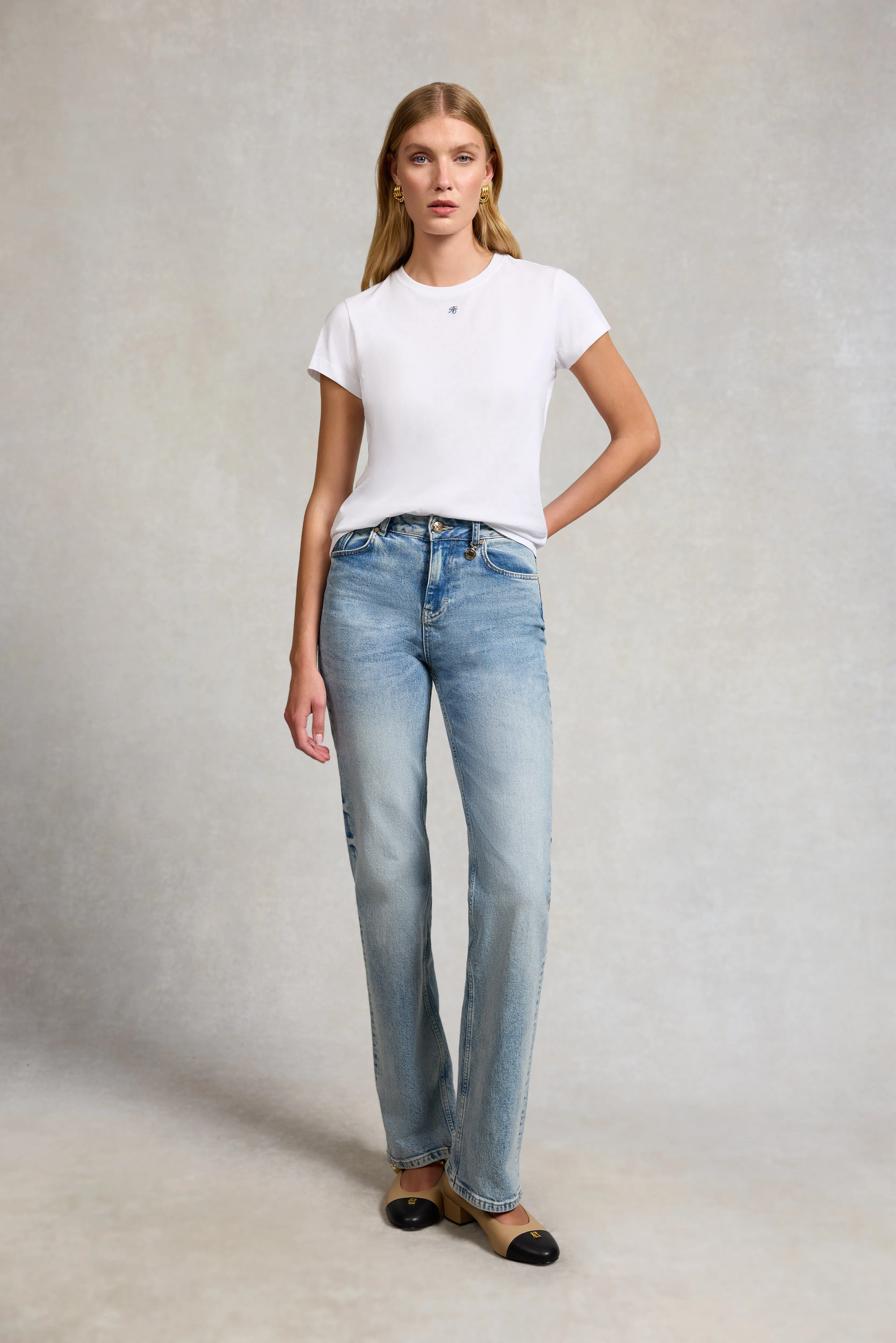 Monogram Tee (White) sold by Holland Cooper product image thumbnail 2