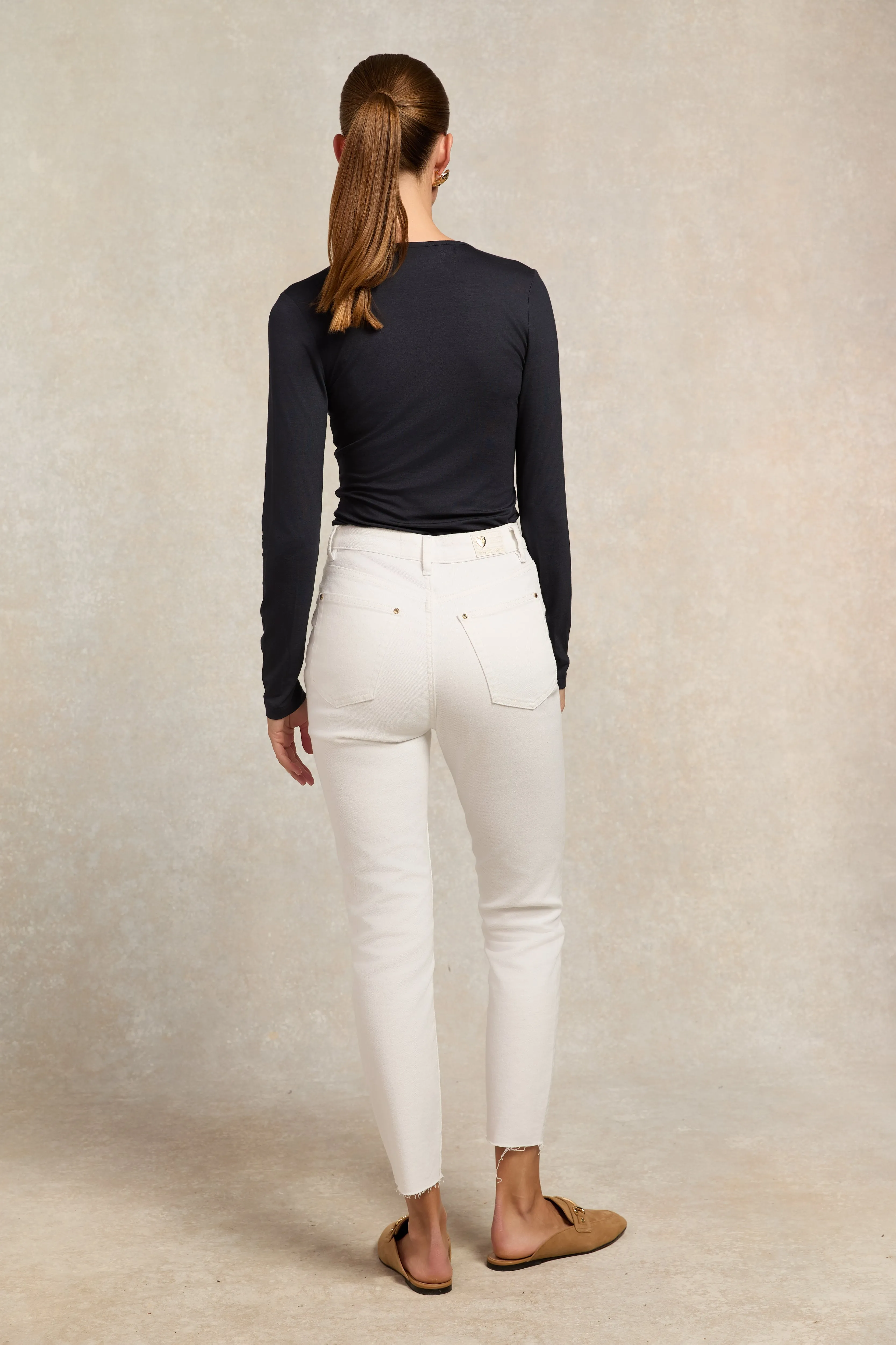 High Rise Slim Jean (White) sold by Holland Cooper product image thumbnail 5