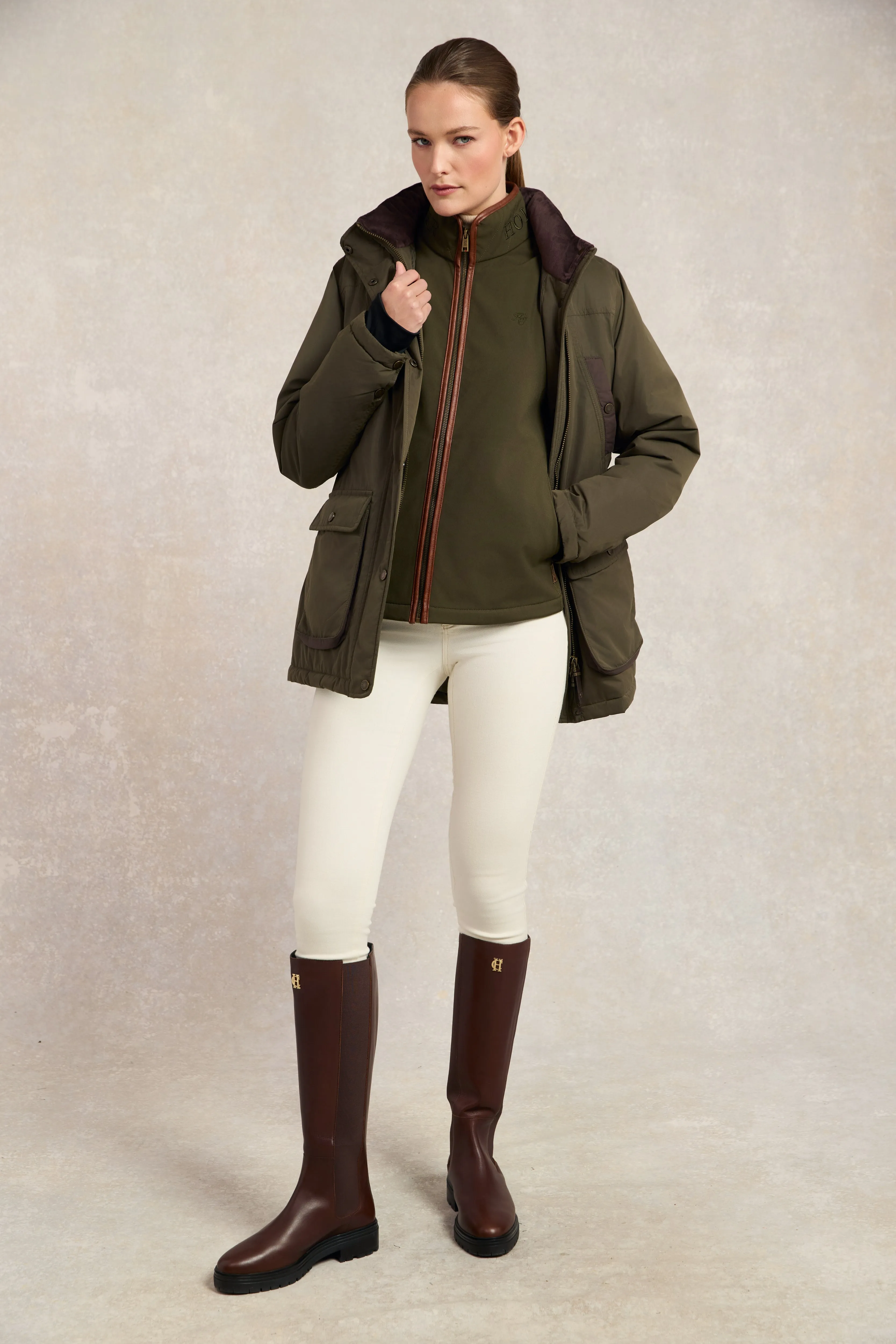 Stamford Country Coat (Khaki) sold by Holland Cooper product image thumbnail 5