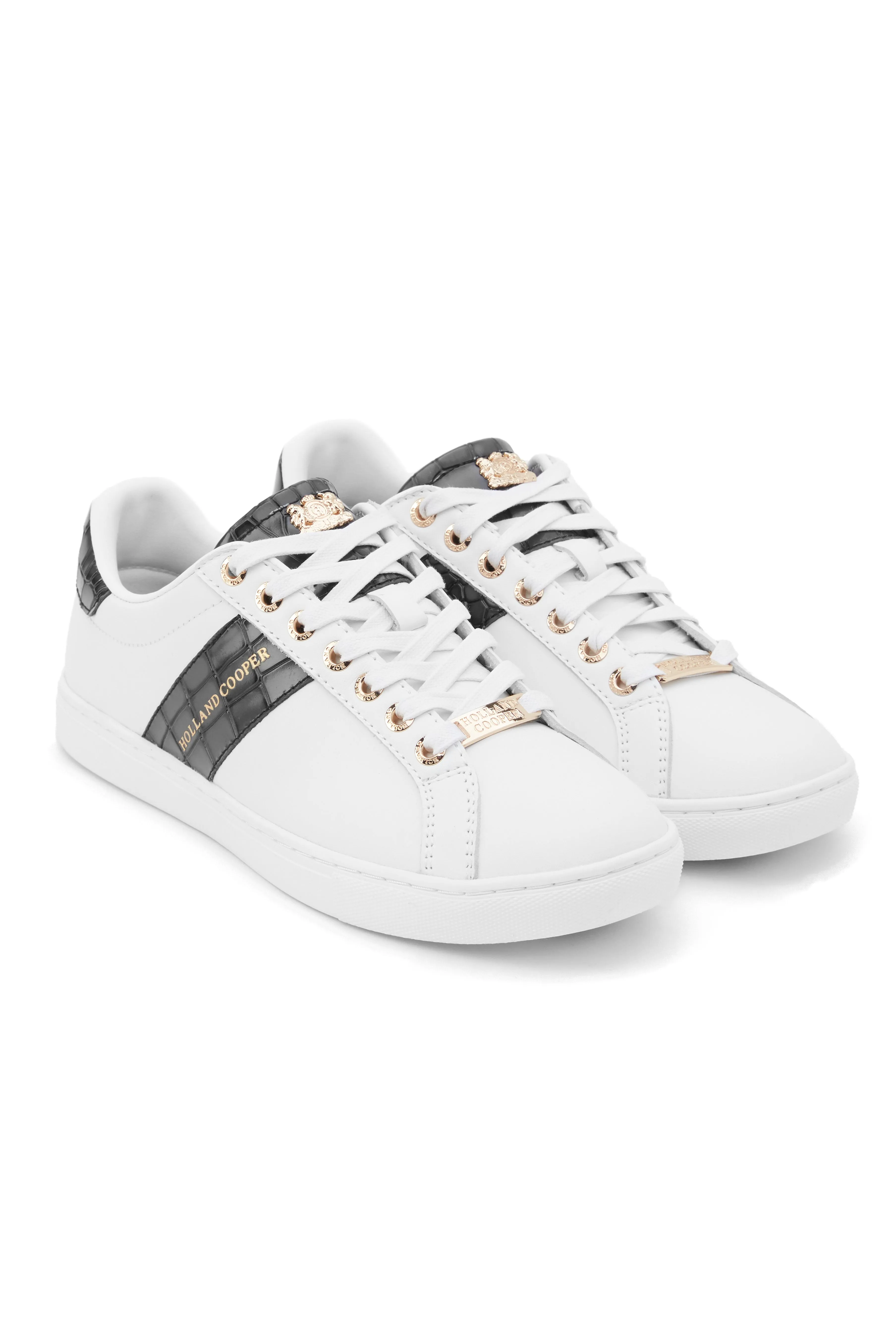 Knightsbridge Court Trainer (Black Croc) sold by Holland Cooper product image thumbnail 5