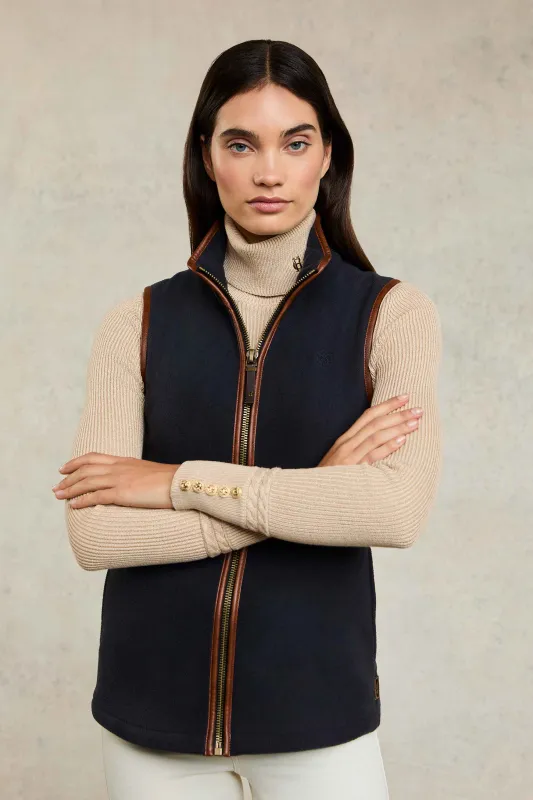 Country Fleece Gilet (Ink Navy) sold by Holland Cooper