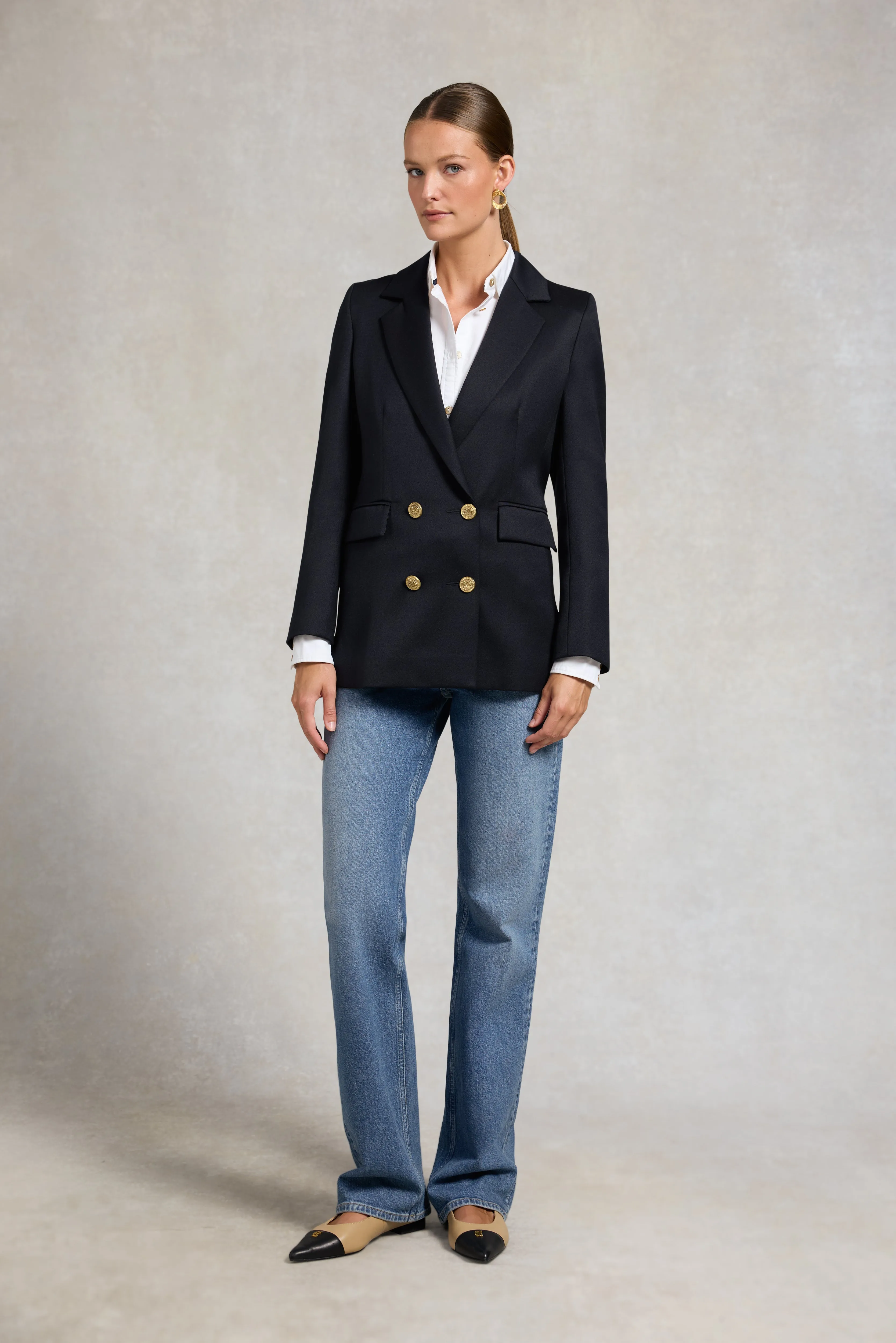 Double Breasted Blazer (Navy Twill) sold by Holland Cooper product image thumbnail 4