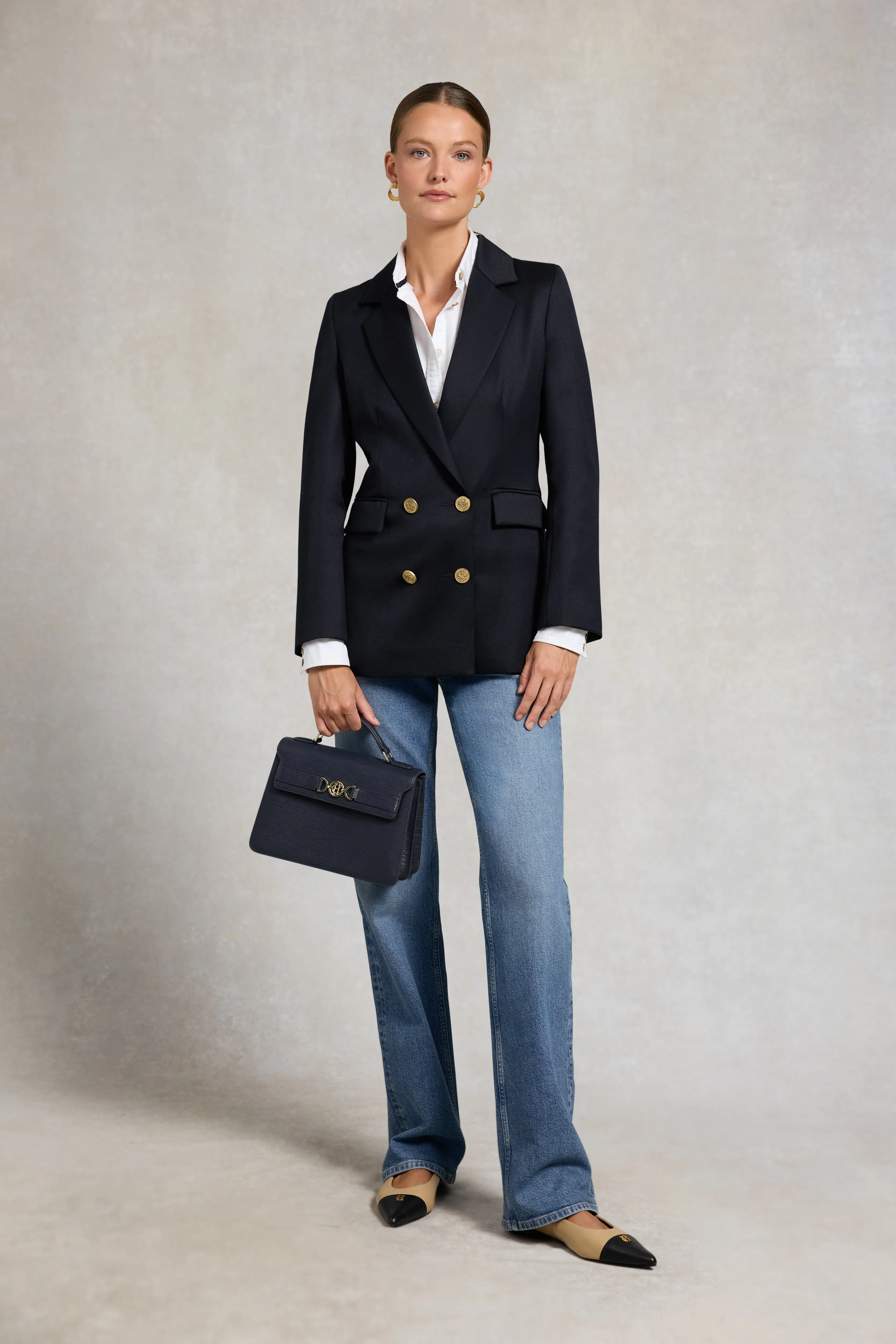 Double Breasted Blazer (Navy Twill) sold by Holland Cooper product image thumbnail 3