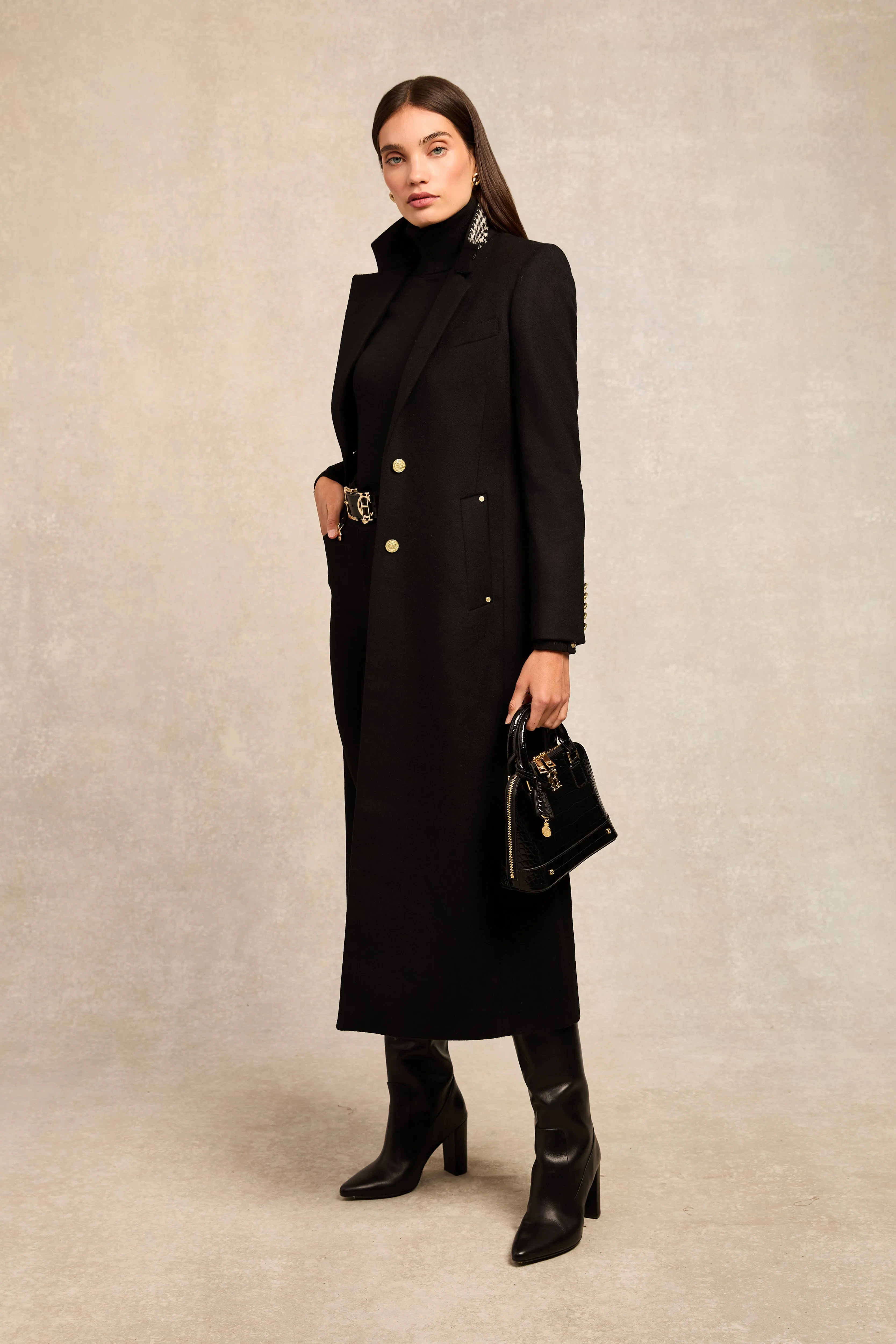 Full Length Regency Coat (Soft Black) sold by Holland Cooper product image thumbnail 5