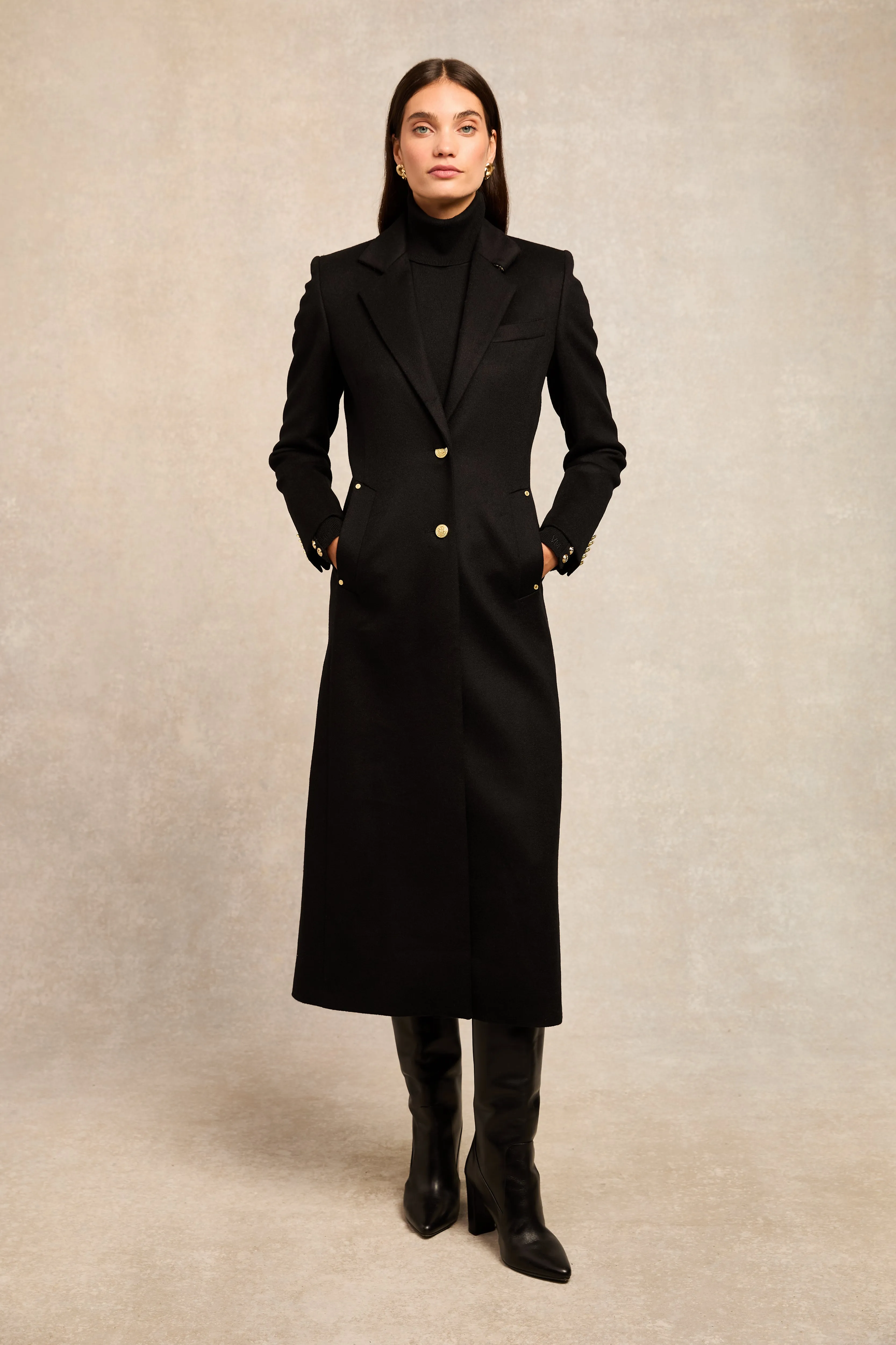 Full Length Regency Coat (Soft Black) sold by Holland Cooper