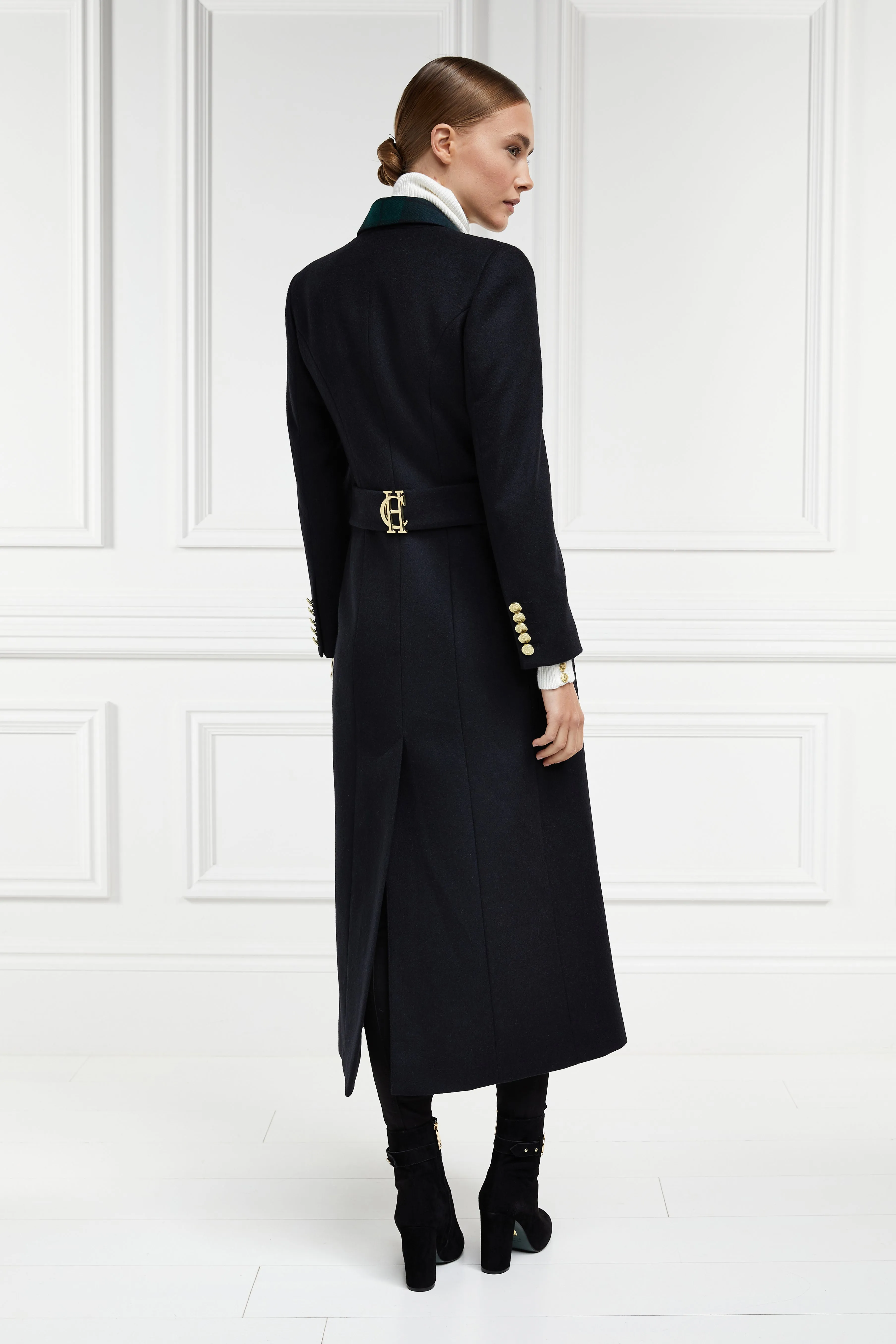 Full Length Regency Coat (Soft Navy Blackwatch) sold by Holland Cooper product image thumbnail 2