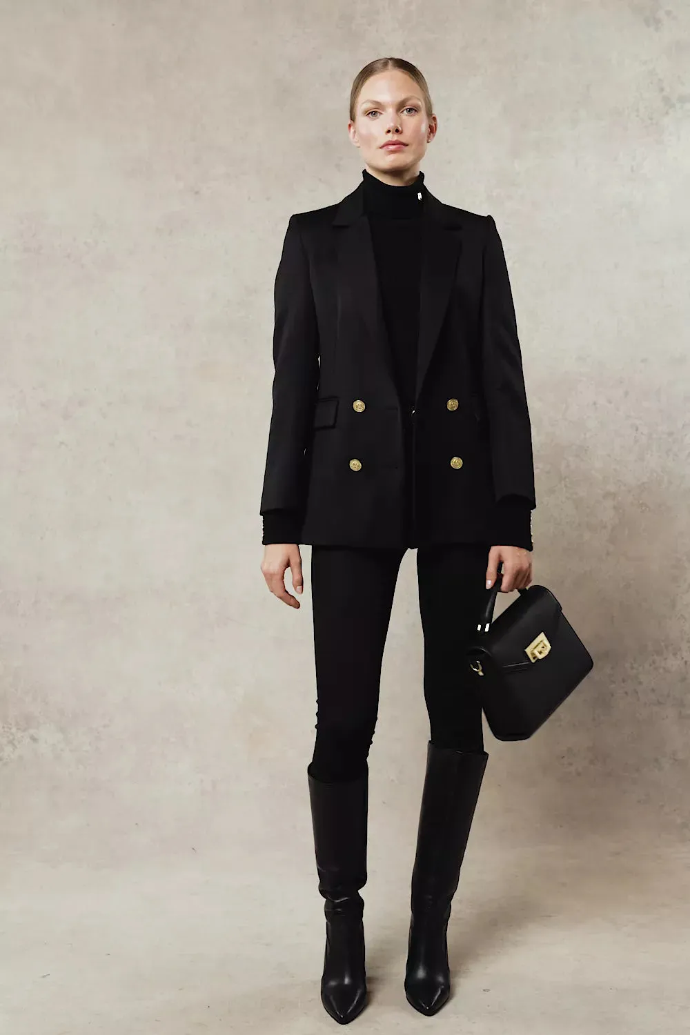 Double Breasted Blazer (Black Twill) sold by Holland Cooper product image thumbnail 5