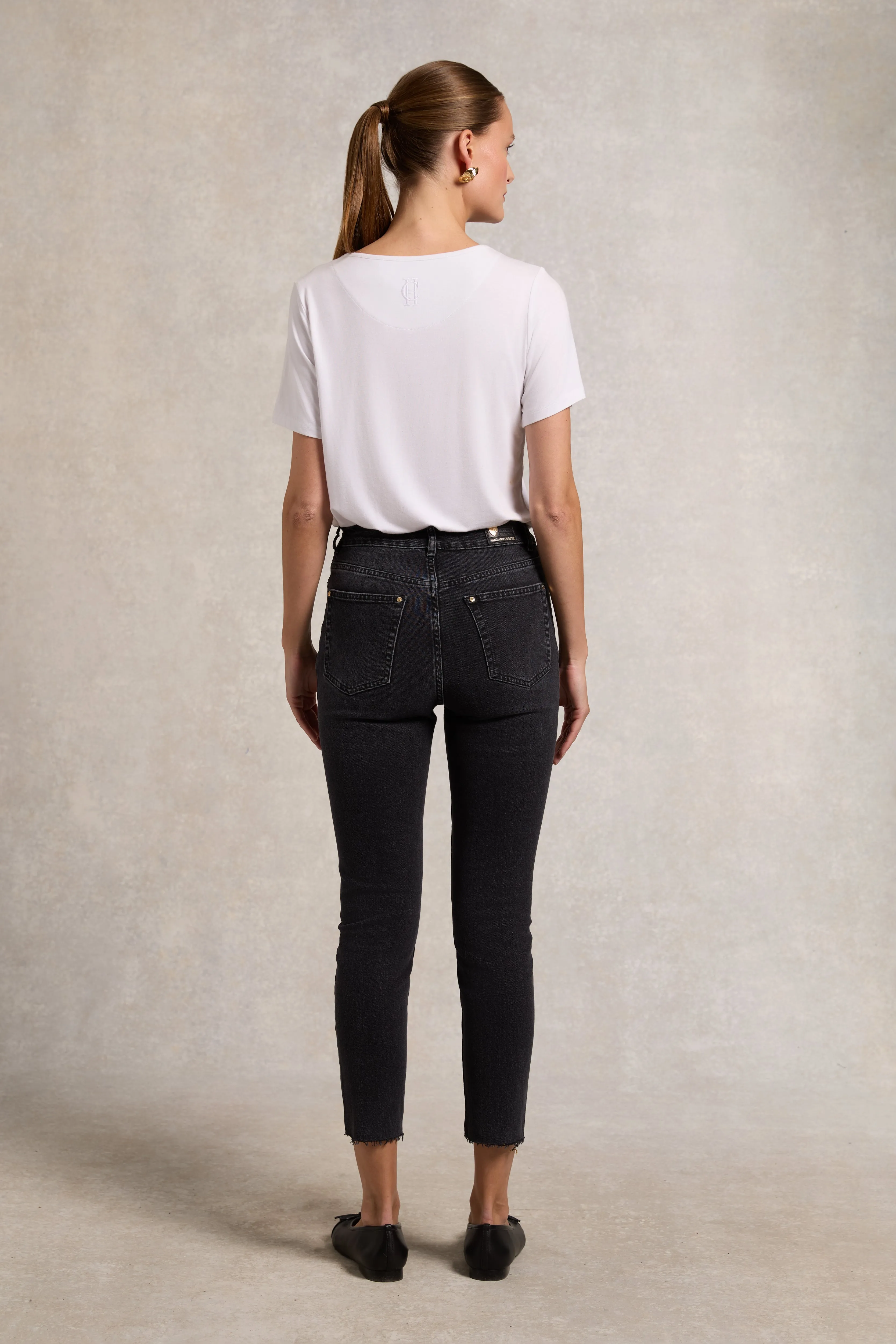 High Rise Slim Jean (Washed Black) sold by Holland Cooper product image thumbnail 5