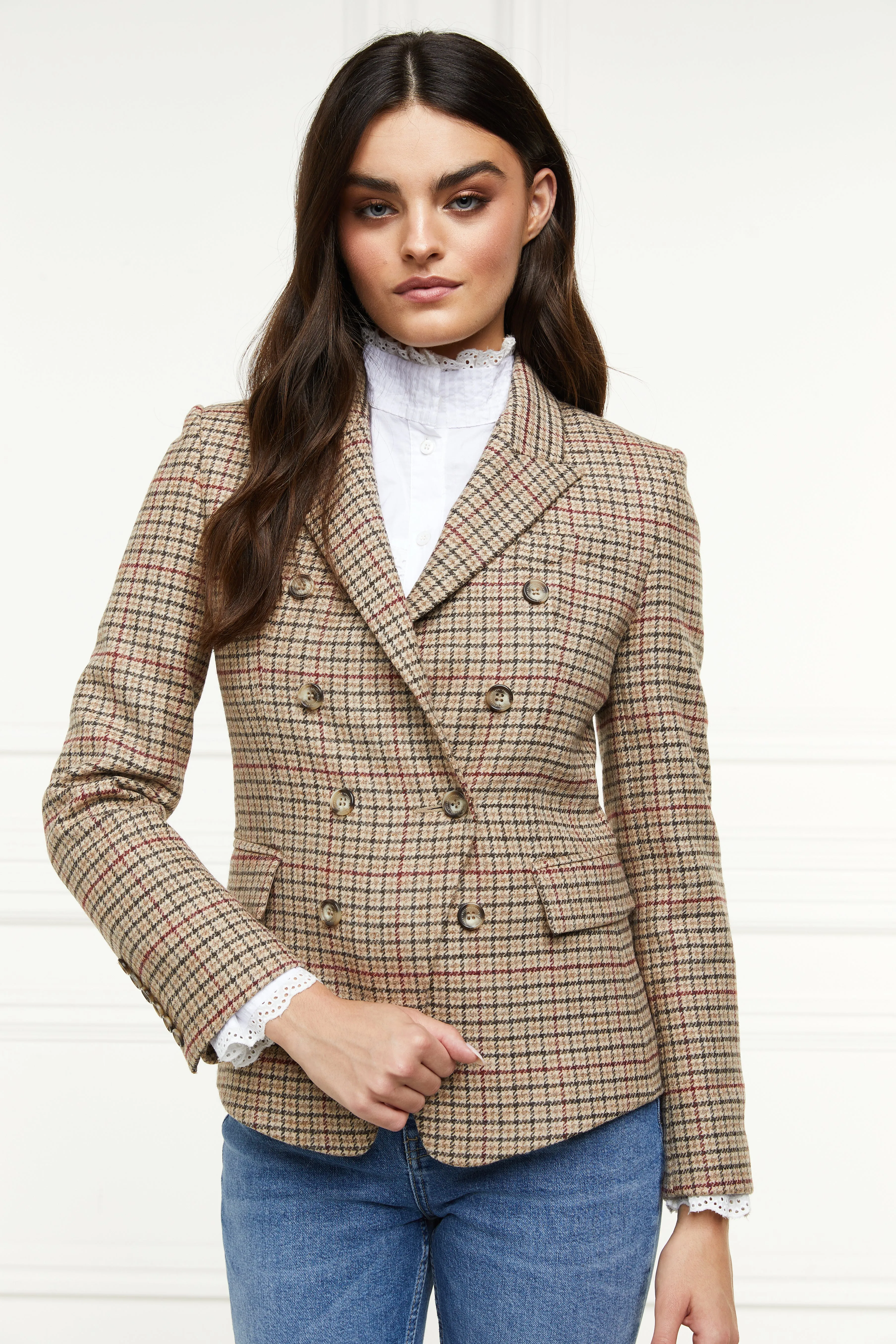 Heritage Knightsbridge Blazer (Charlton Tweed Horn Button) sold by Holland Cooper