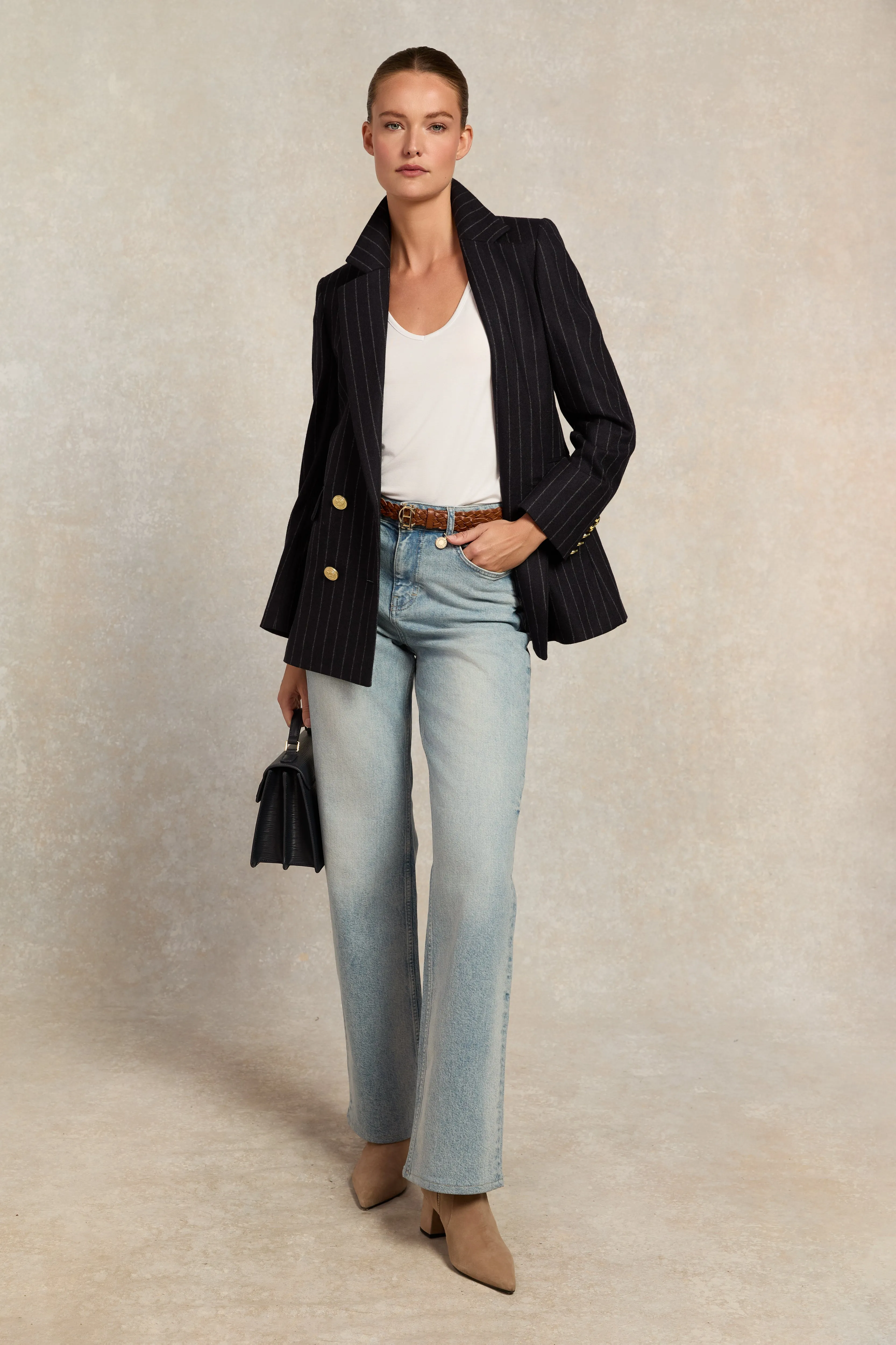 Relax Fit V-Neck Tee (White) sold by Holland Cooper product image thumbnail 5