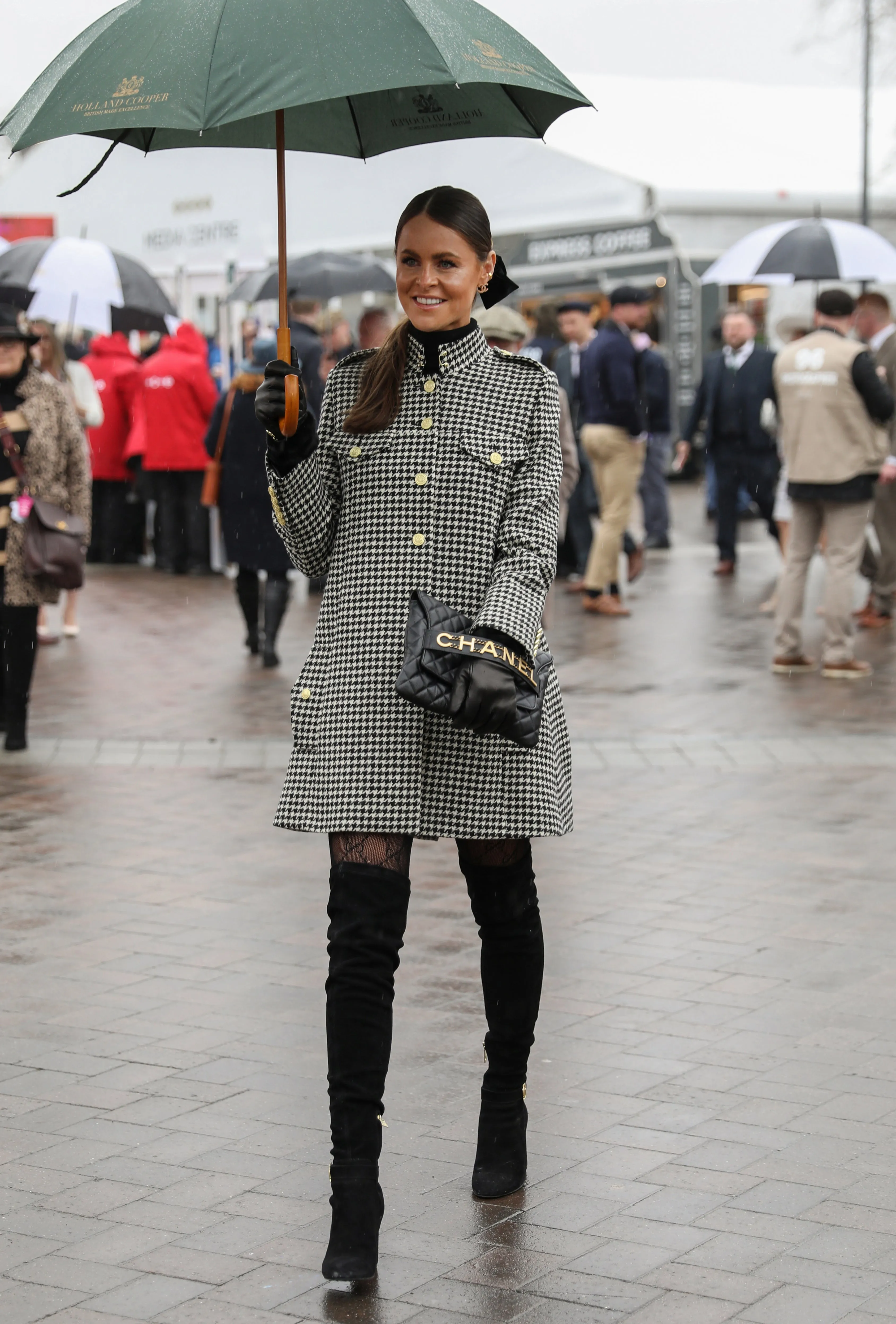 Highbury Cape Coat (Houndstooth) sold by Holland Cooper product image thumbnail 3
