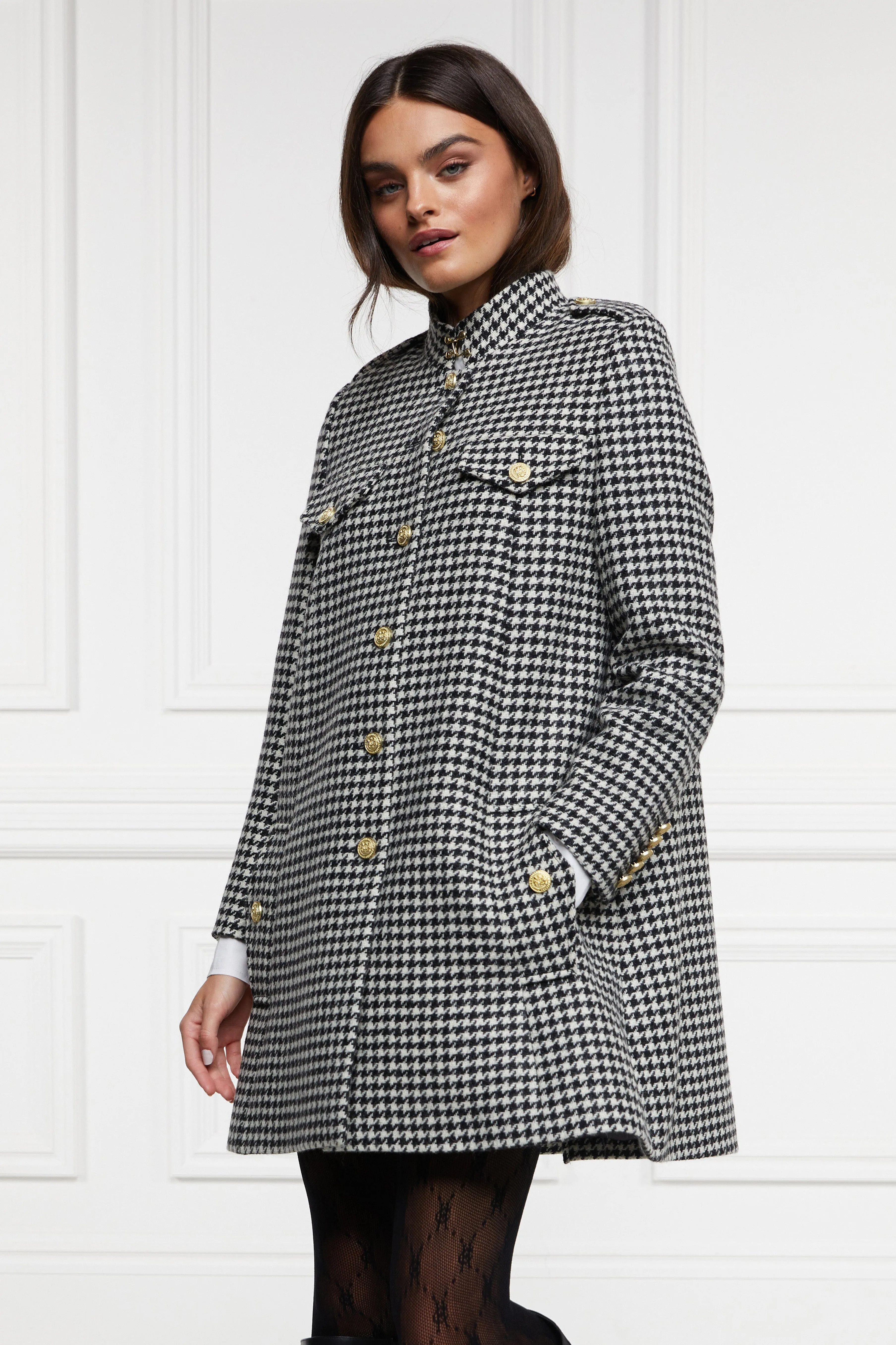 Highbury Cape Coat (Houndstooth) sold by Holland Cooper product image thumbnail 5
