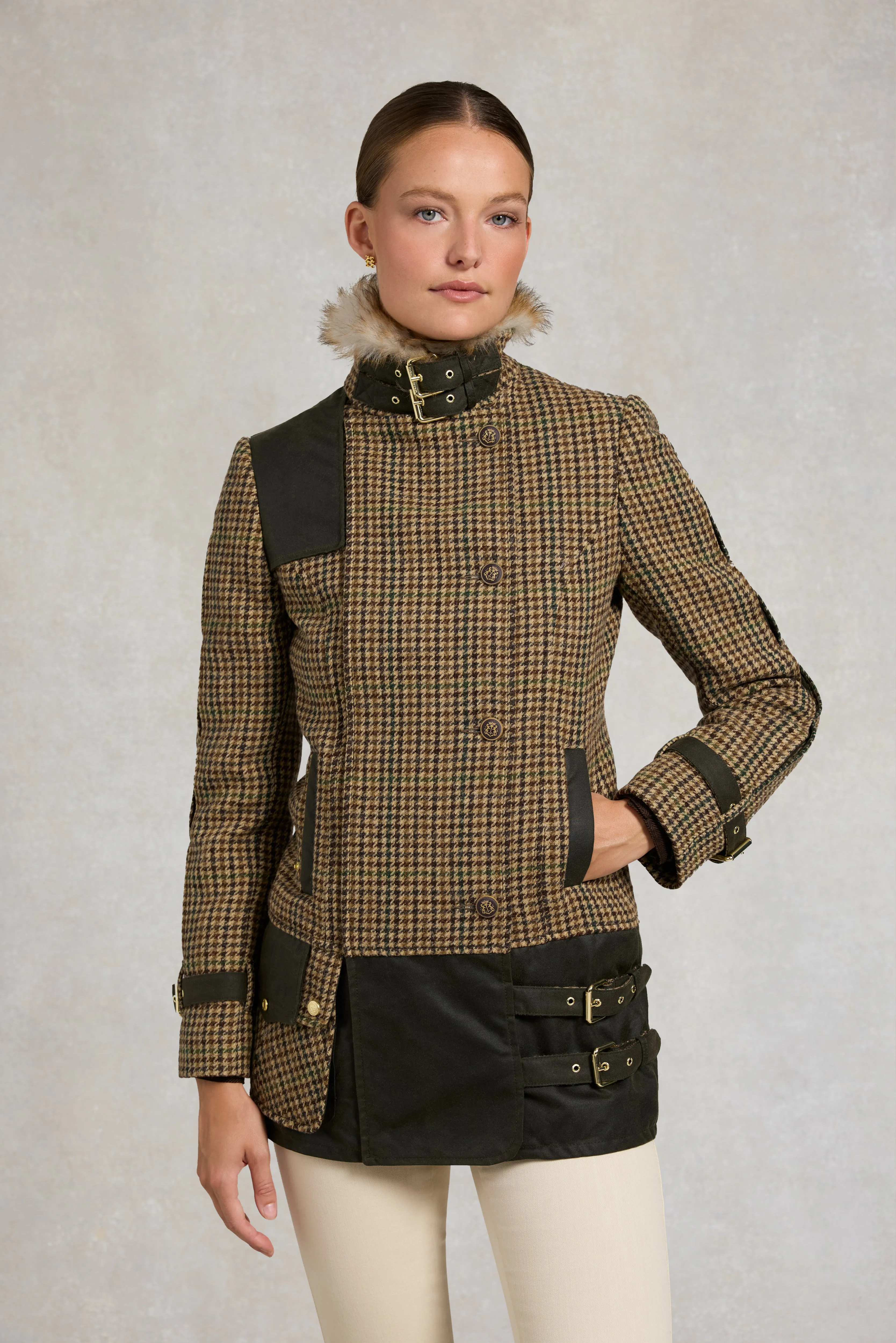 Balmoral Field Jacket (Hailes Green Tweed) sold by Holland Cooper product image thumbnail 2